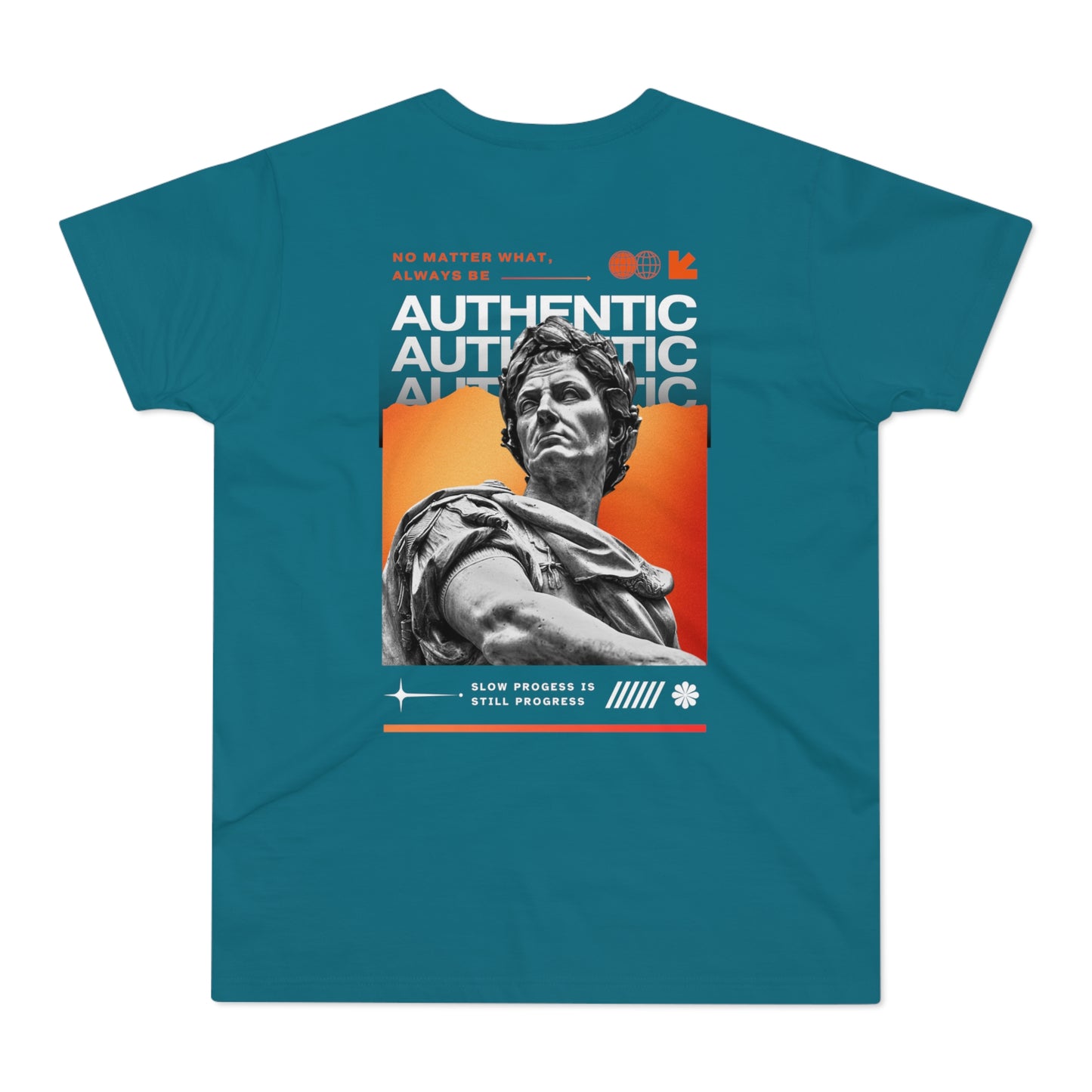 Men's Orange T-Shirt with 'The Catch' and Authentic Design - Perfect for Casual Wear & Gifts