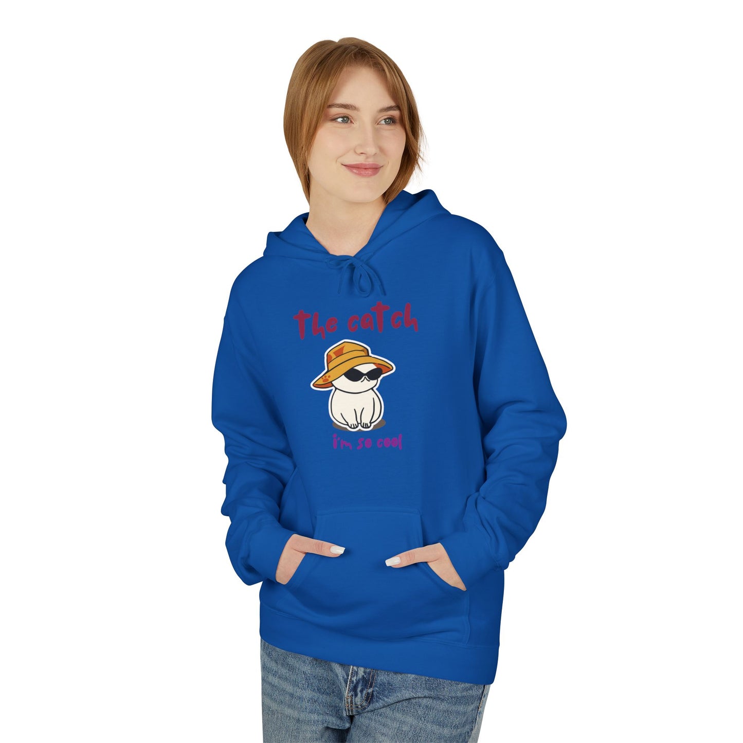 Cool Cat Fleece Hoodie - The Catch Design