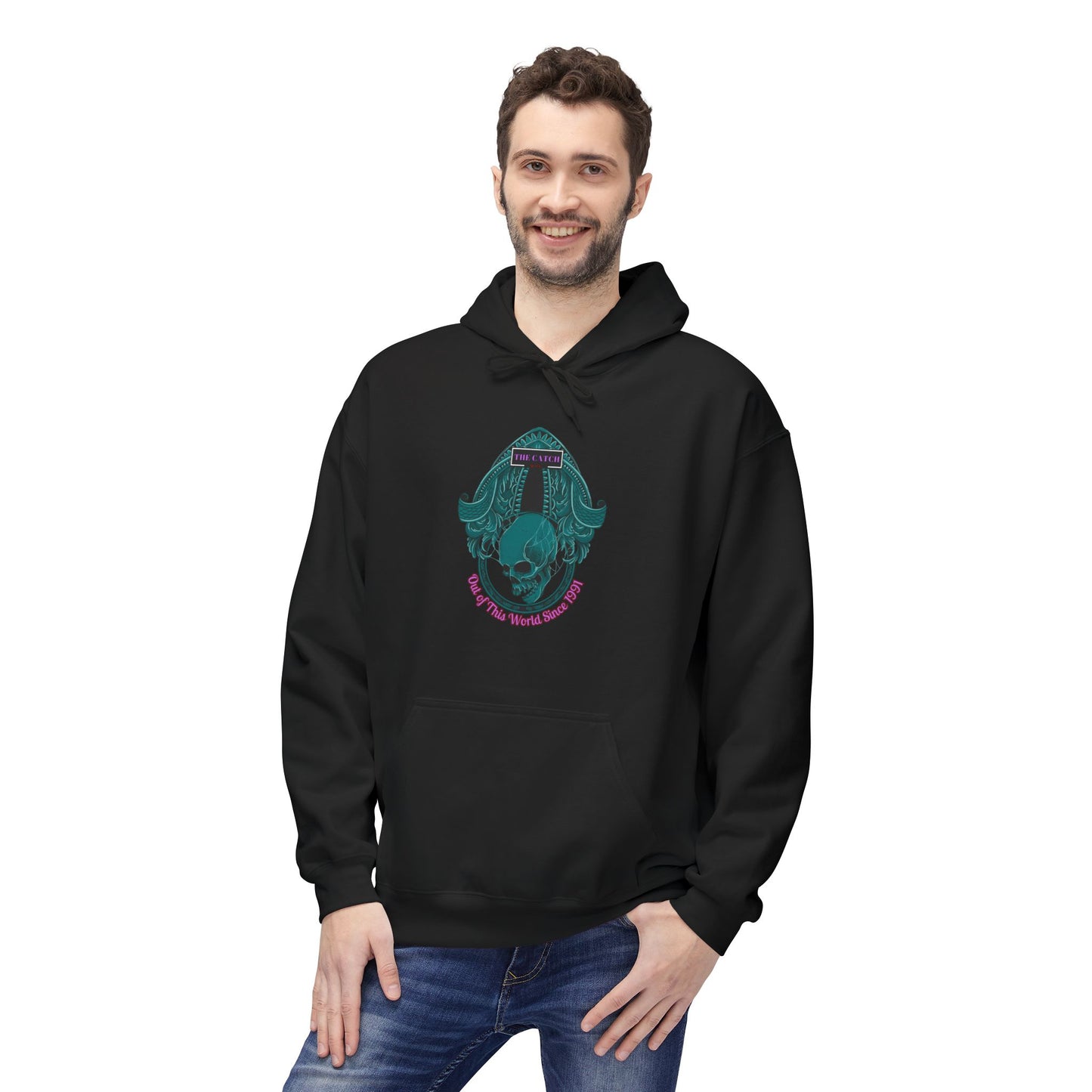 Midweight Fleece Hoodie - Unique Graphic Design for Cozy Comfort - THE CATCH