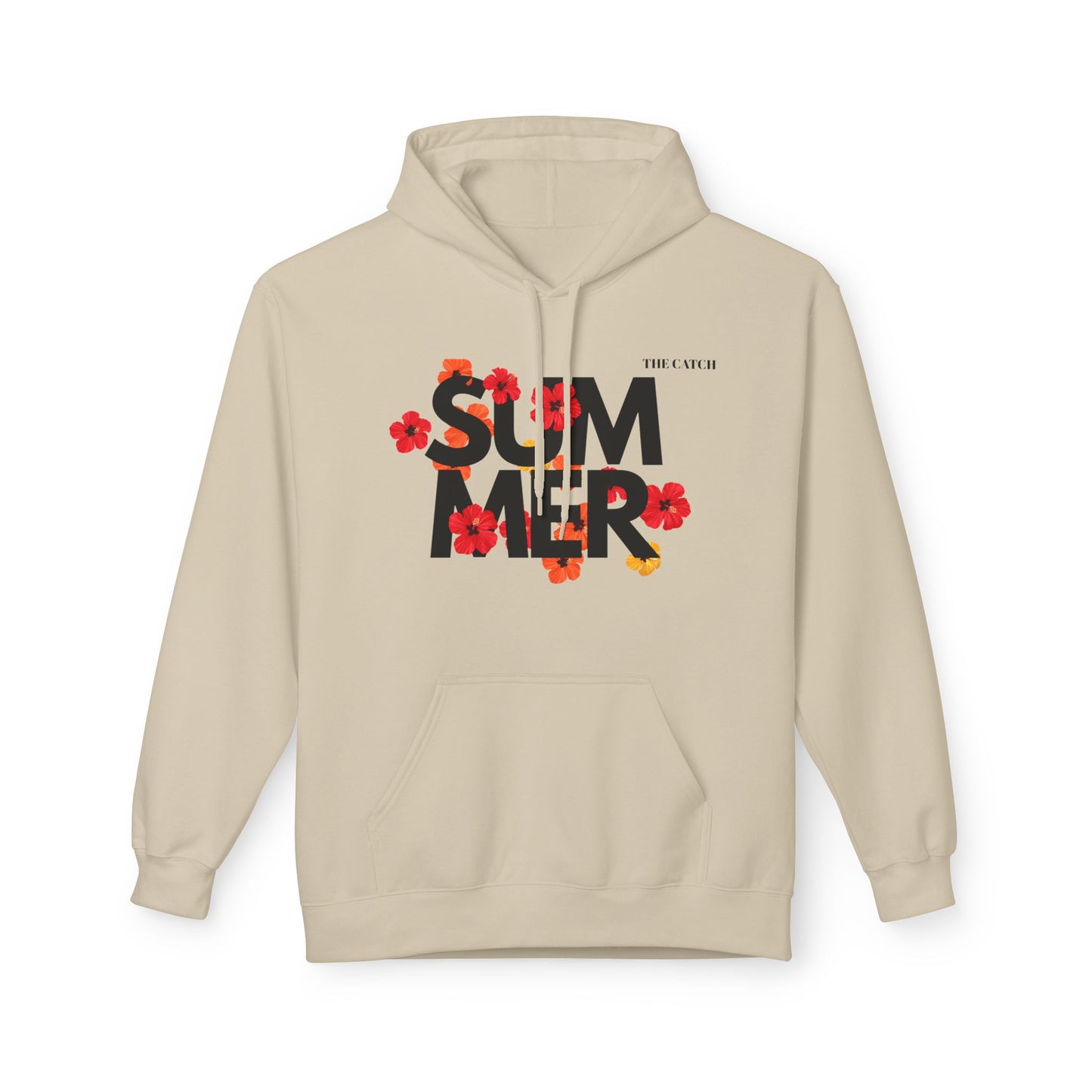 Summer Vibes Floral Hoodie - Midweight Fleece - THE CATCH