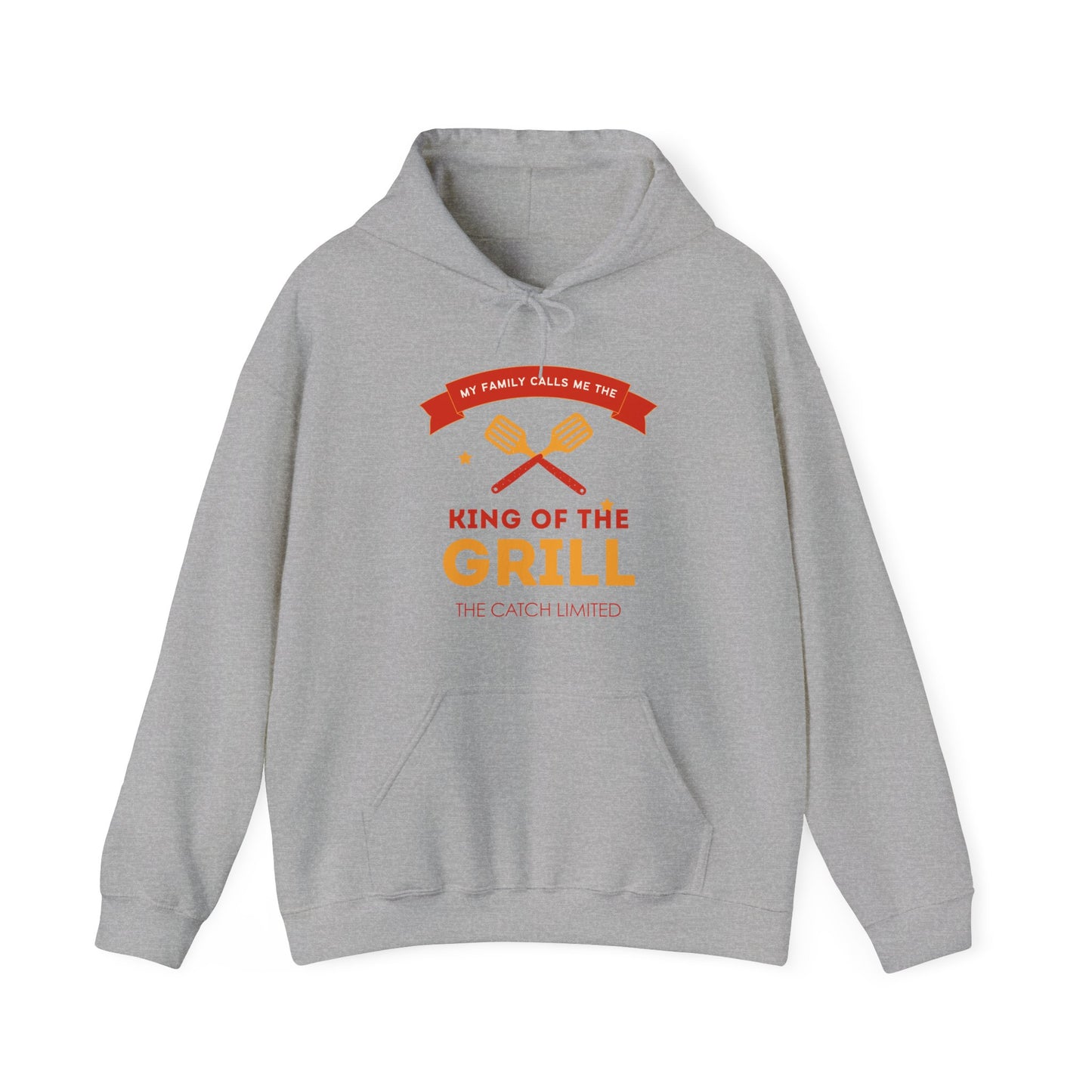King of the Grill Heavy Blend™ Hooded Sweatshirt, BBQ Sweatshirt, Father's Day Gift, Grilling Hoodie, Casual Comfort Wear - THE CATCH
