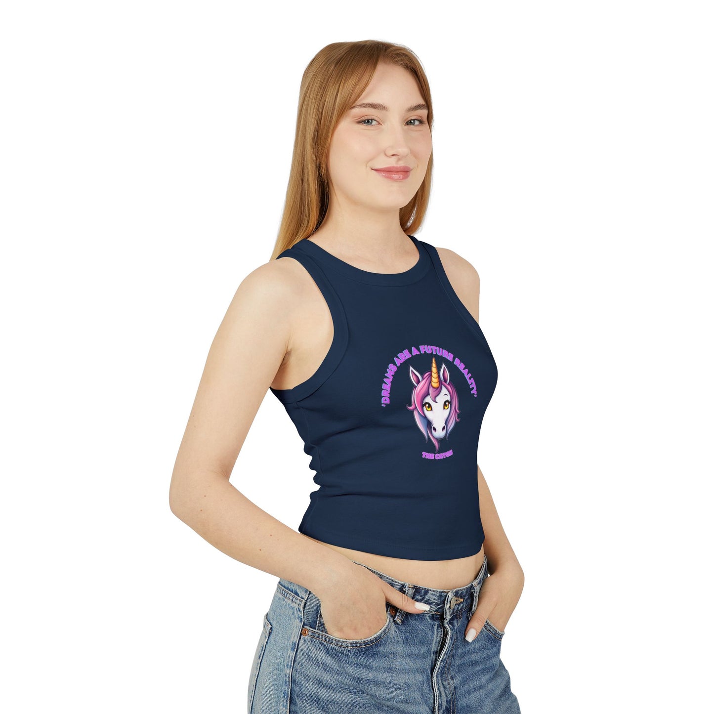 Women's Micro Rib Racer Tank Top - THE CATCH