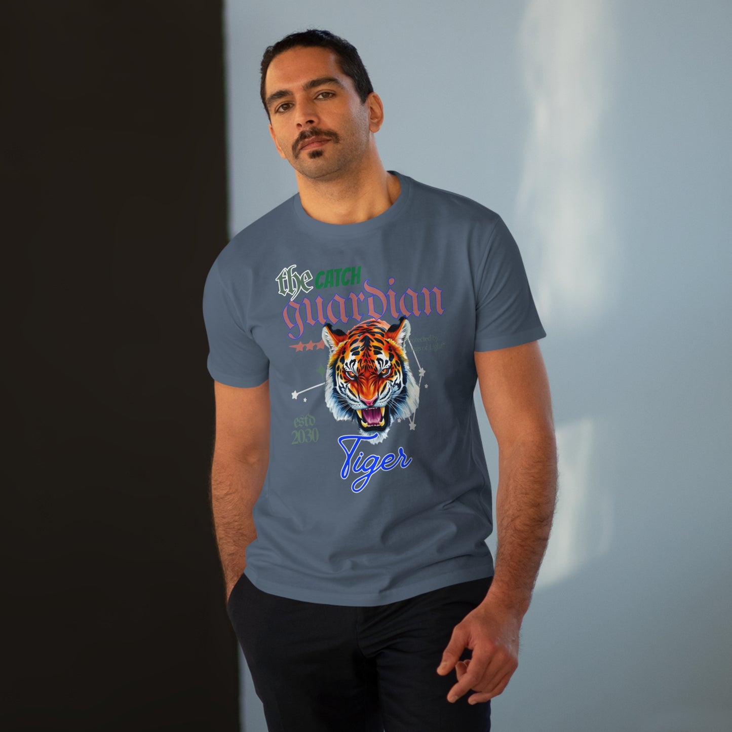 Men's Modern-fit Tiger Graphic Tee - The Catch Guardian 2030