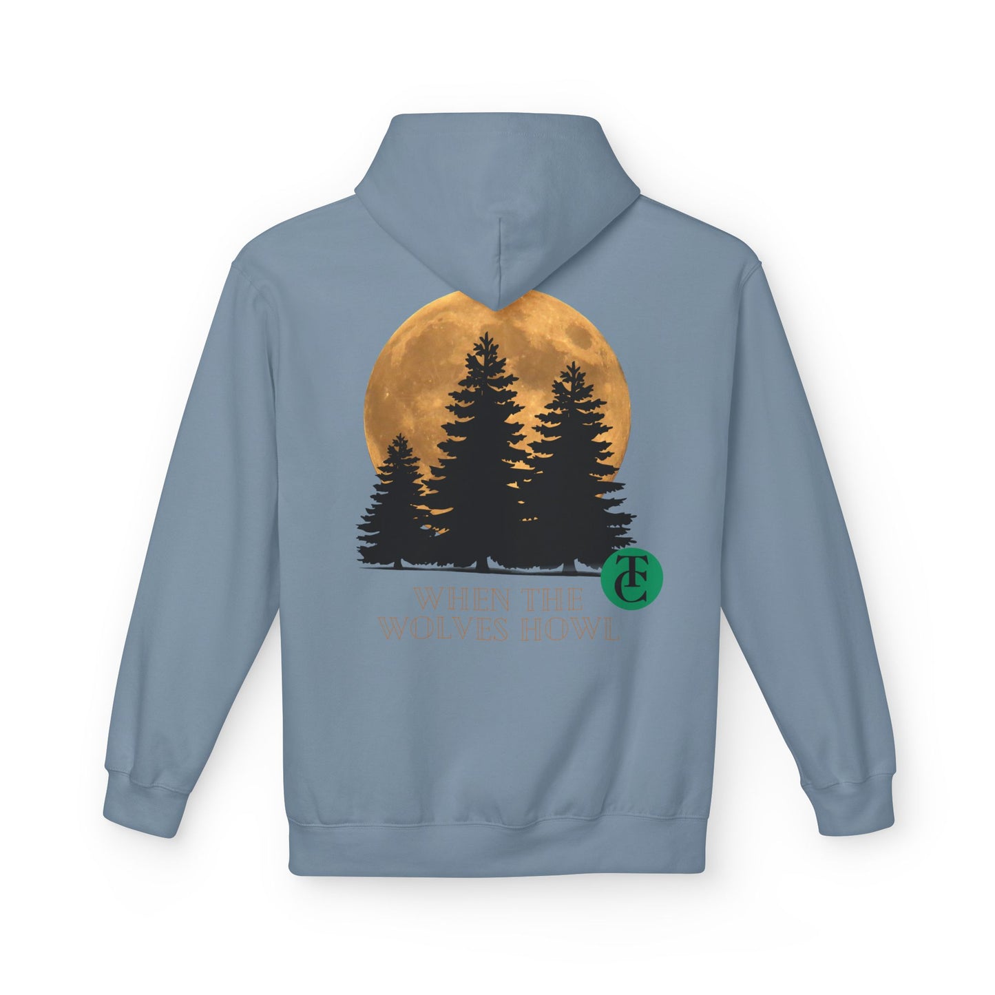 Midweight Softstyle Fleece Hoodie - 'When the Wolves Howl' Design