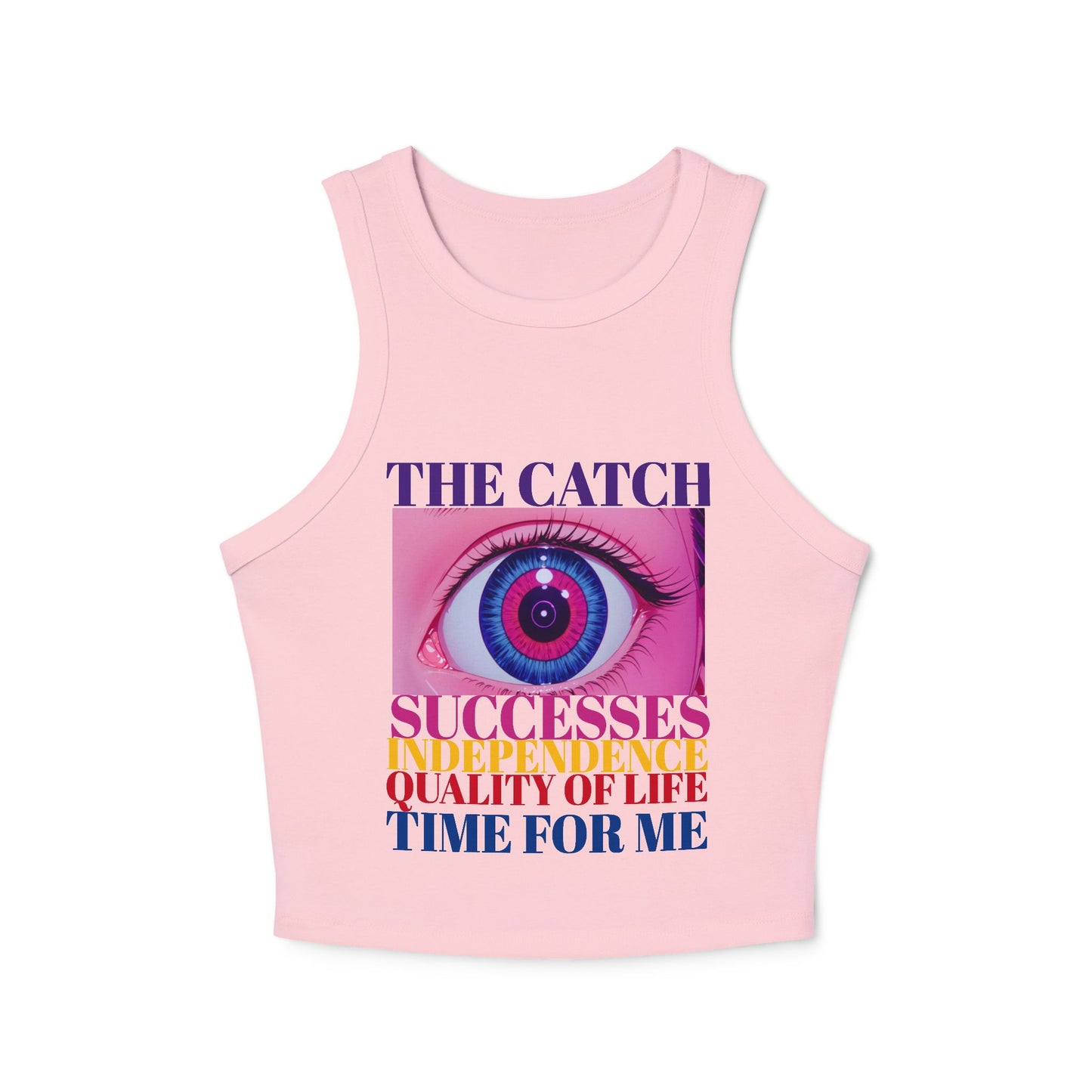 Women's Micro Rib Racer Tank Top - THE CATCH