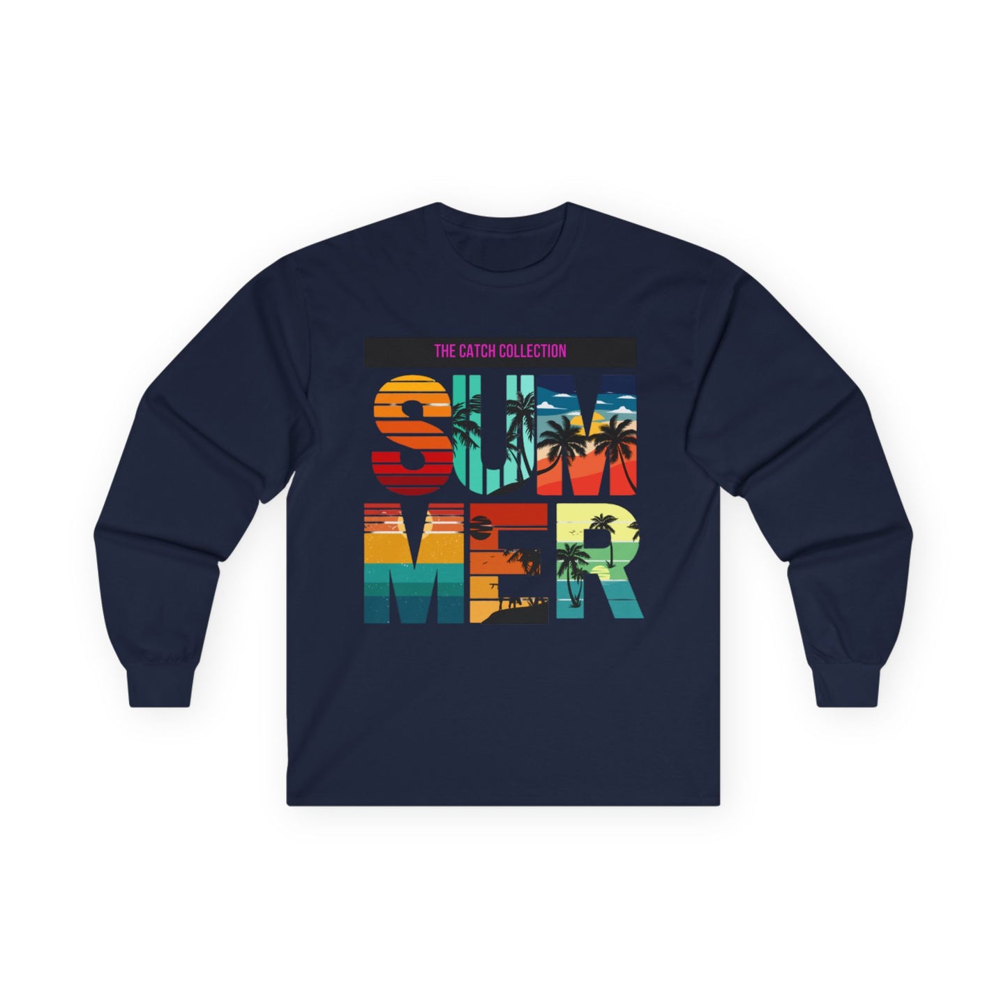 Catch Collection Summer Long Sleeve Tee - Cotton Shirt for Relaxed Vibes