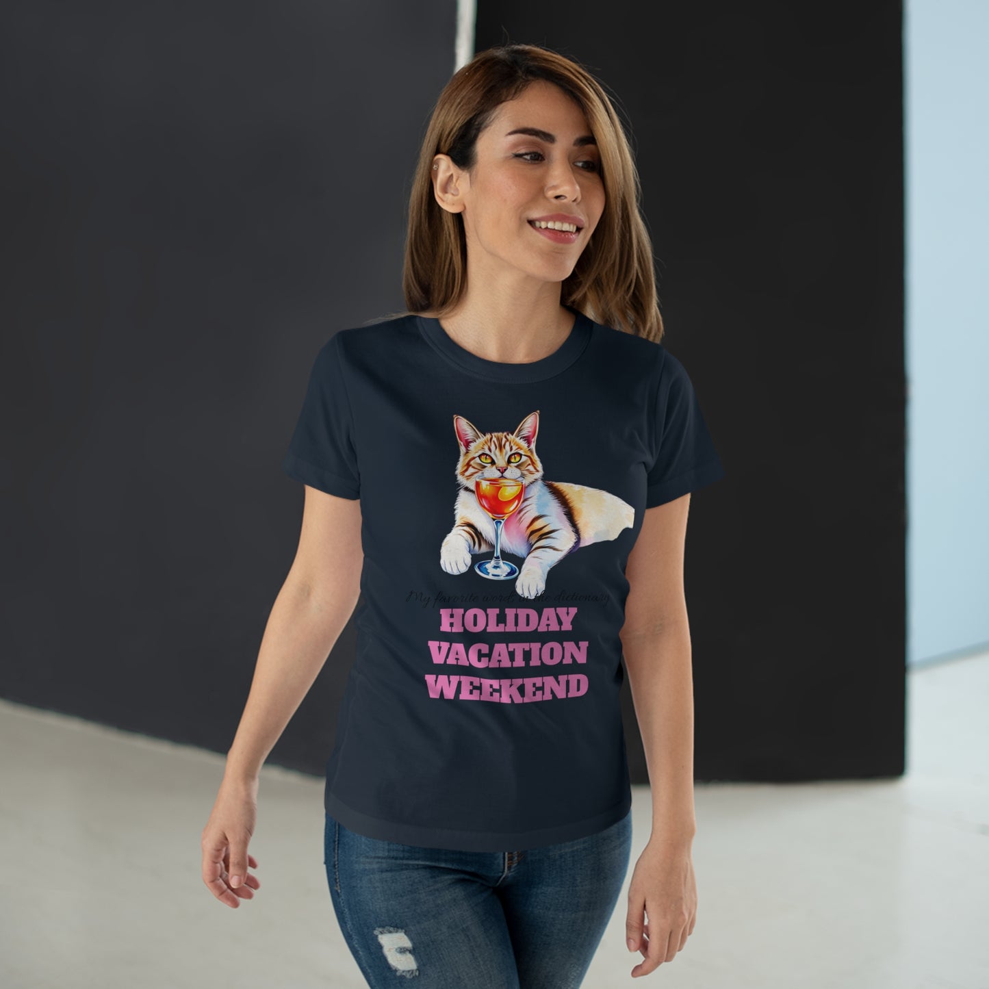 Cat Lover's Holiday Vacation T-Shirt