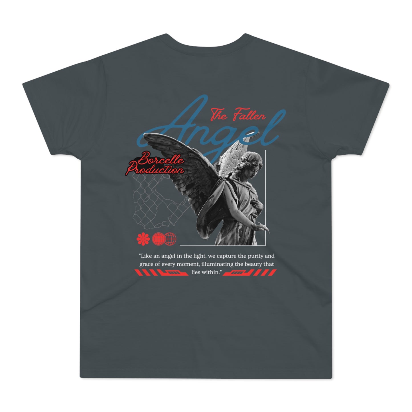 Men's Graphic T-Shirt - 'The Catch' Fallen Angel Design