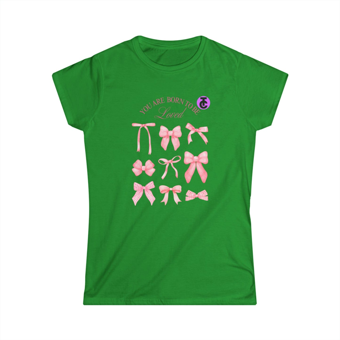 Chic Bow-Themed Women's Softstyle Tee - Perfect for Casual Days, Birthdays, and Celebrations, Birthday Gift, Cute Graphic Shirt - THE CATCH