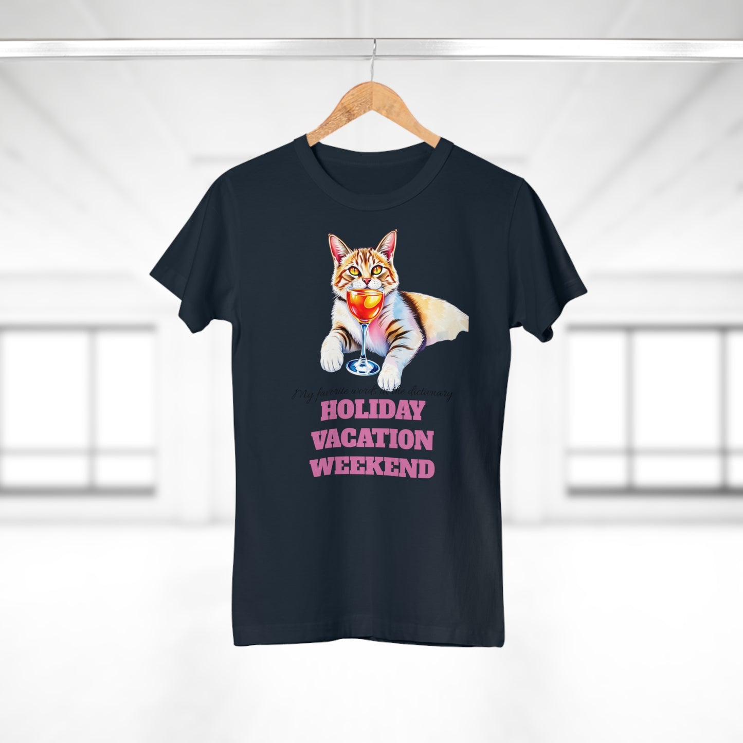 Cat Lover's Holiday Vacation T-Shirt