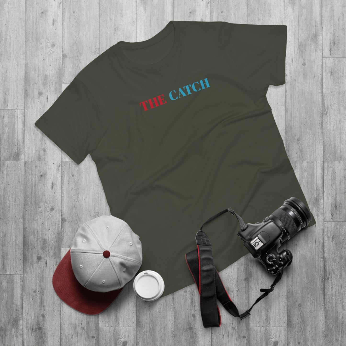 Men's Graphic T-Shirt - "The Catch" with Skull Design