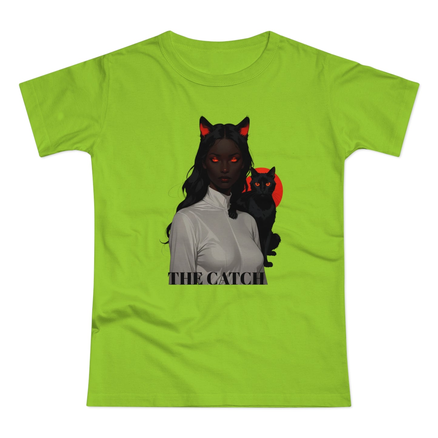 The Catch Women's T-Shirt - Stylish Cat-Themed Graphic Tee for Cat Lovers - THE CATCH