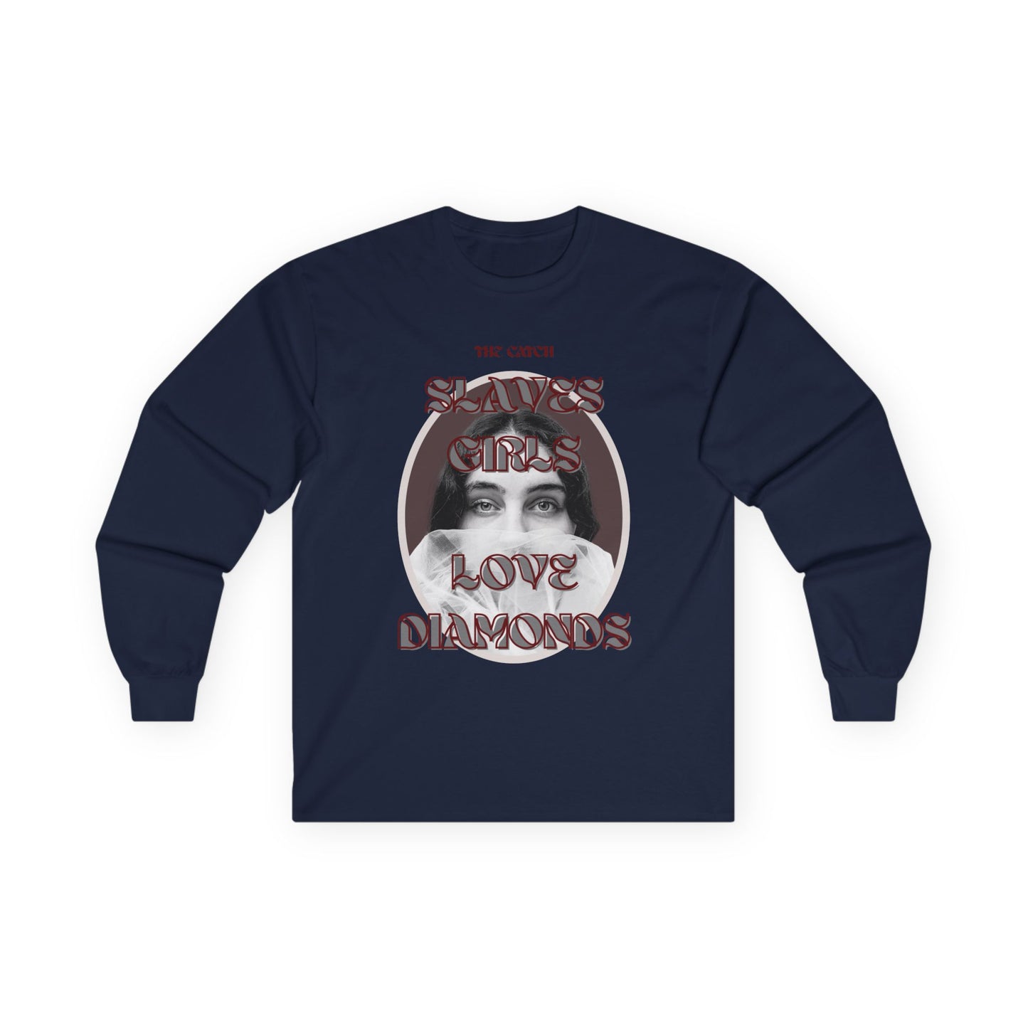 'Girls Love Diamonds' Long Sleeve Tee - Stylish Cotton Shirt for Fashion Lovers - THE CATCH