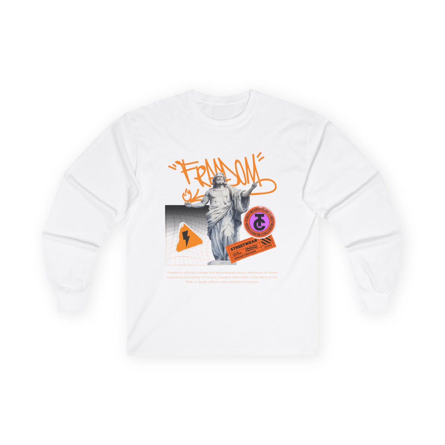 Freedom Statement Long Sleeve Tee - Ultra Cotton - THE CATCH