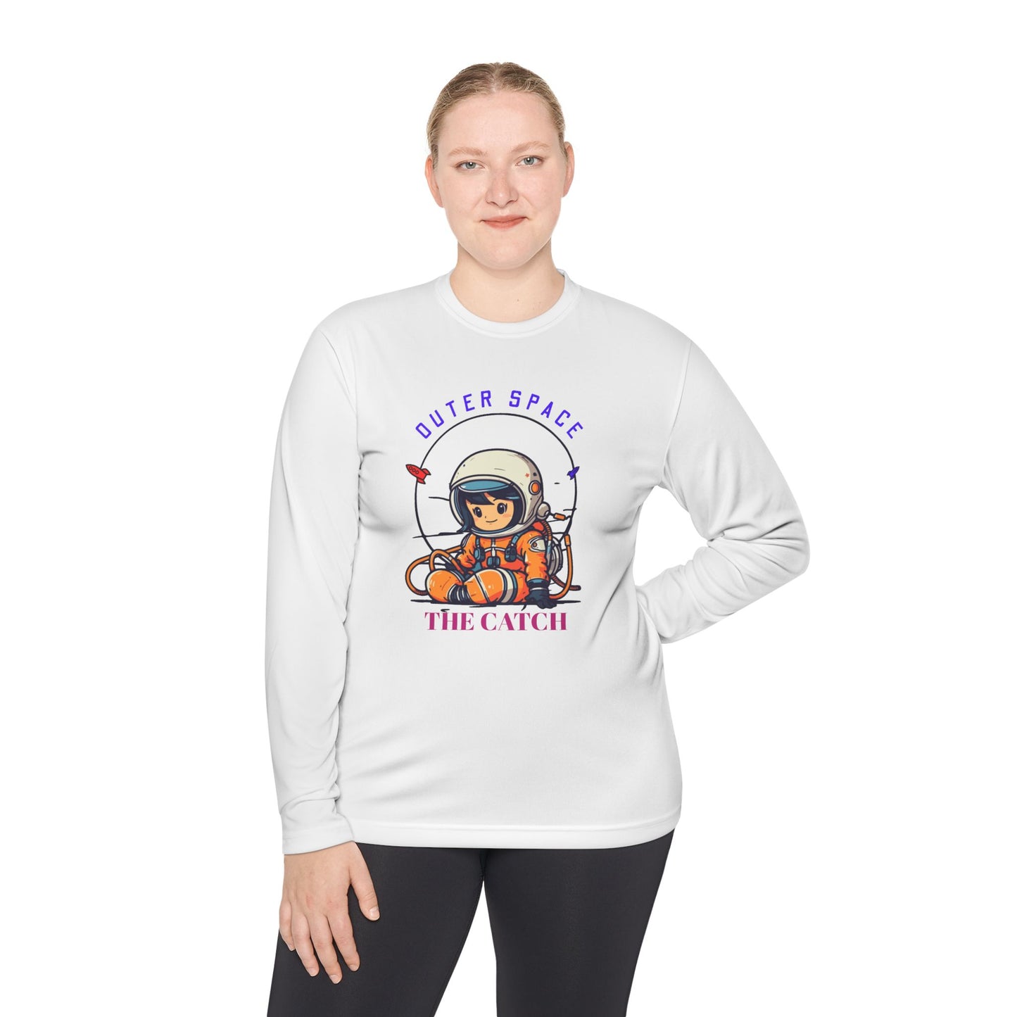 Outer Space Astronaut Lightweight Long Sleeve Tee - THE CATCH