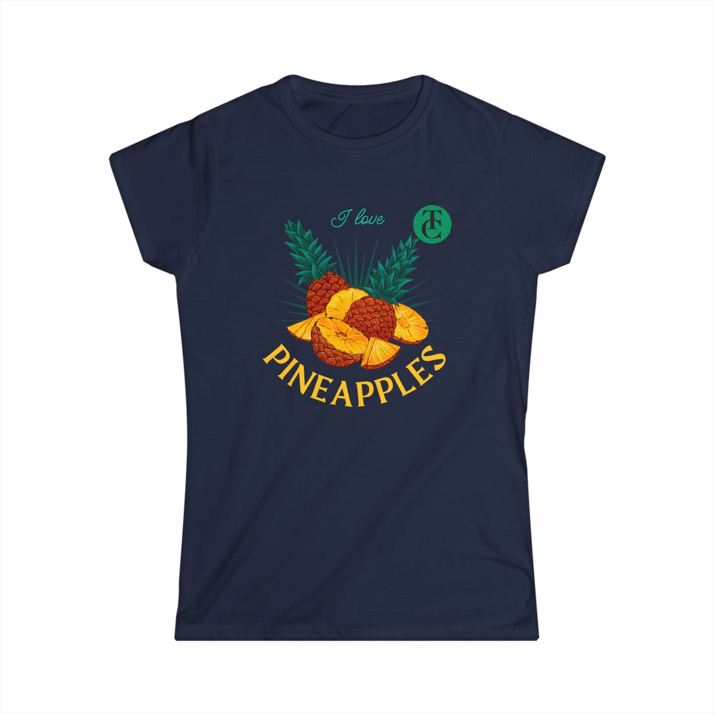 Pineapple Vibes Women's Tee, Tropical Shirt, Summer Outfit, Casual Wear, Gift for Fruit Lovers - THE CATCH