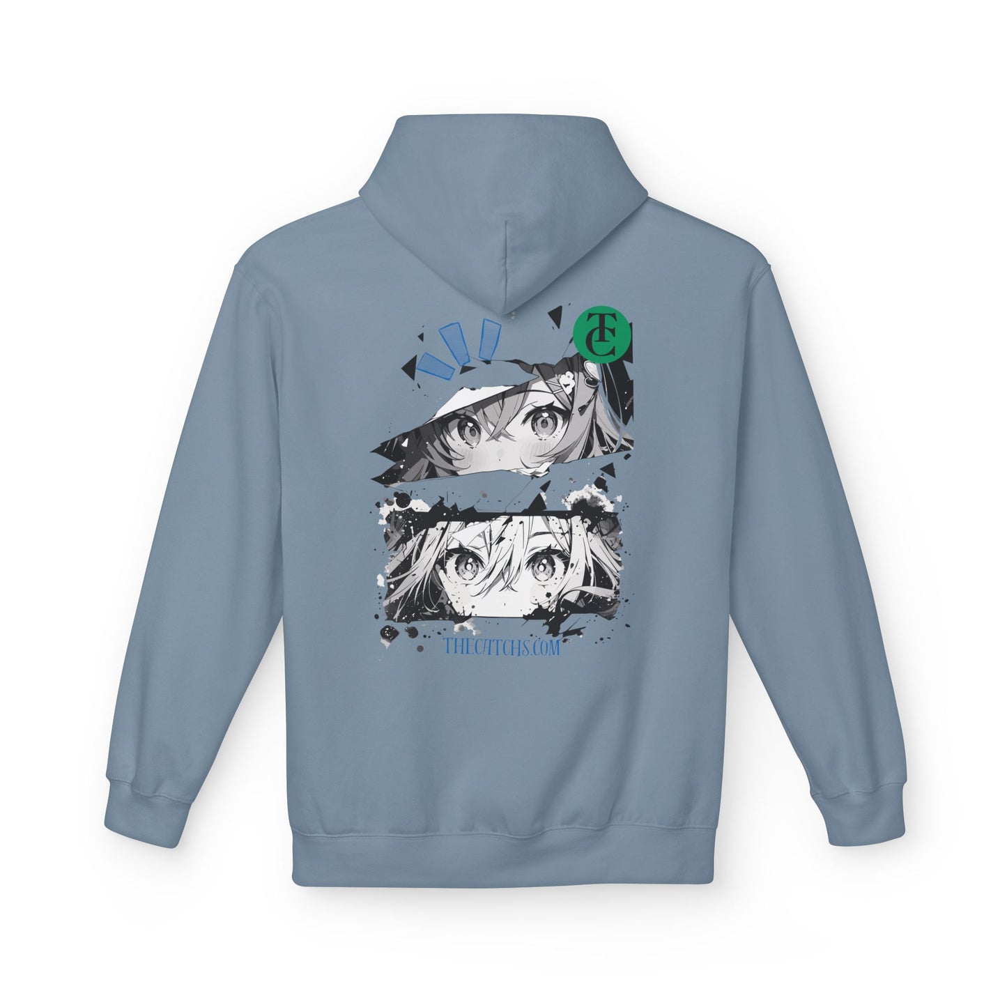 Midweight Fleece Hoodie with Eye-Catching Graphic Design