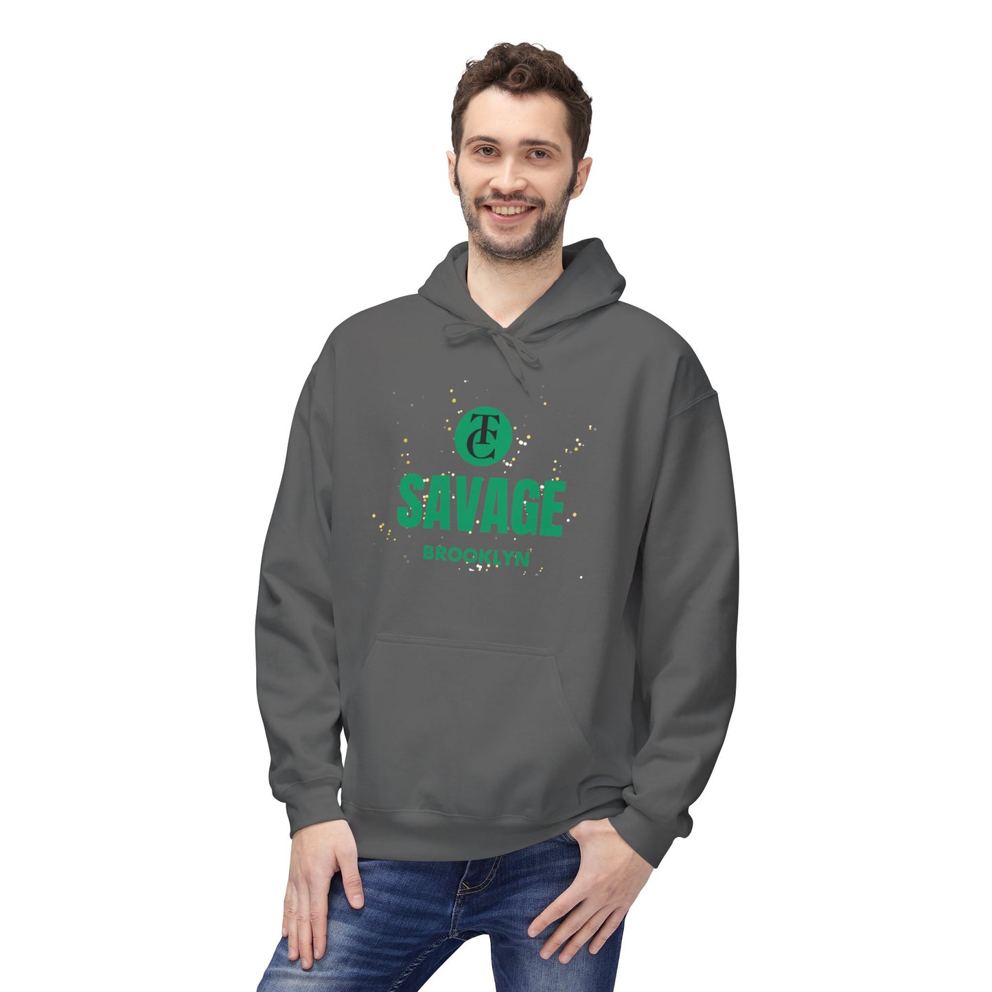 Savage Brooklyn Midweight Fleece Hoodie - Casual Streetwear Fashion