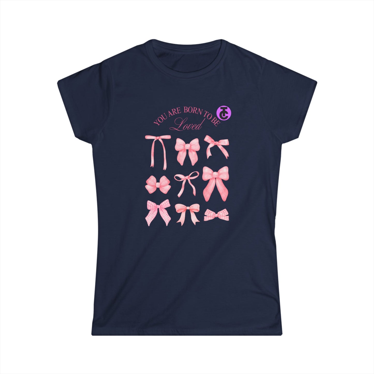 Chic Bow-Themed Women's Softstyle Tee - Perfect for Casual Days, Birthdays, and Celebrations, Birthday Gift, Cute Graphic Shirt - THE CATCH