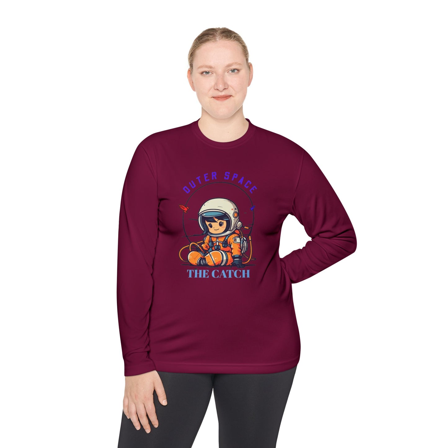 Outer Space Astronaut Lightweight Long Sleeve Tee