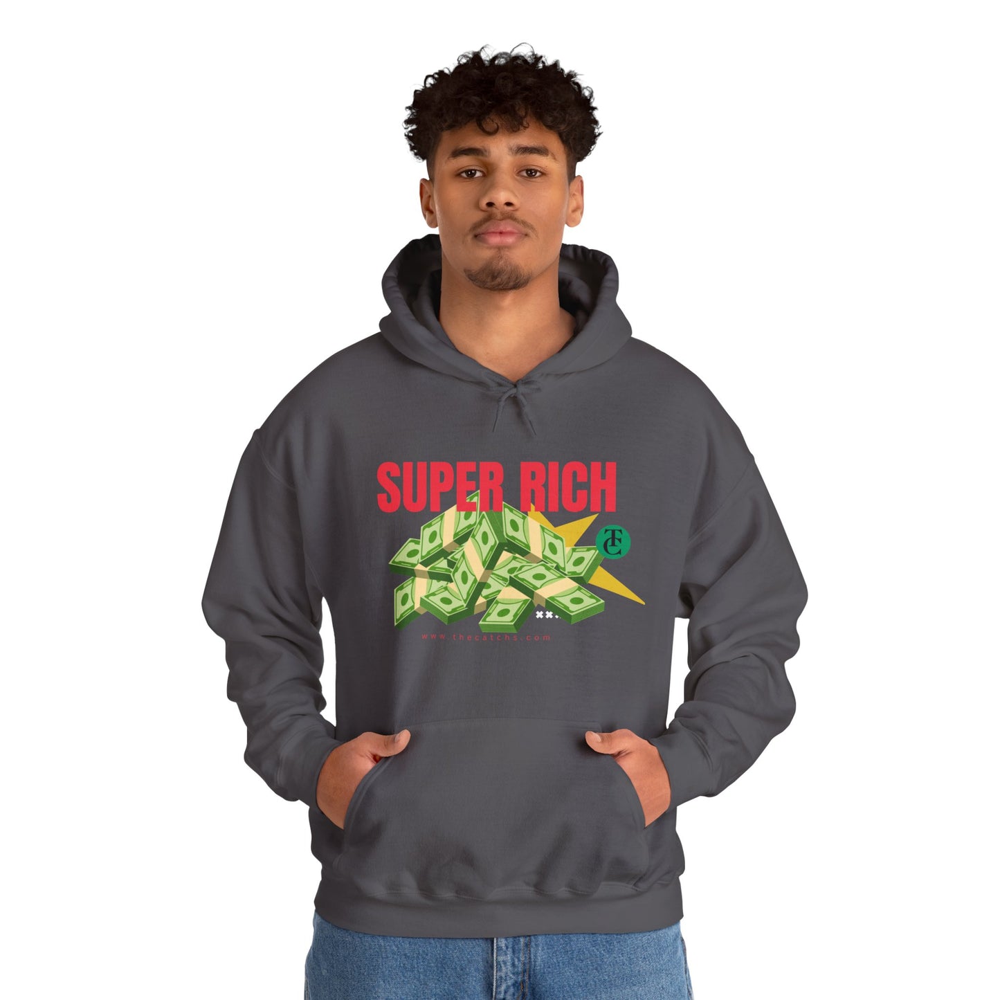 Super Rich Hoodie: Casual, Trendy Sweatshirt for Wealth Enthusiasts, Perfect Gift for Birthdays, Graduations, Holidays