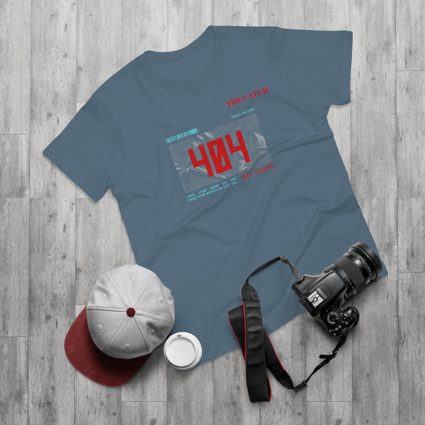 404 Not Found Graphic T-Shirt for Men - Casual Retro Tee