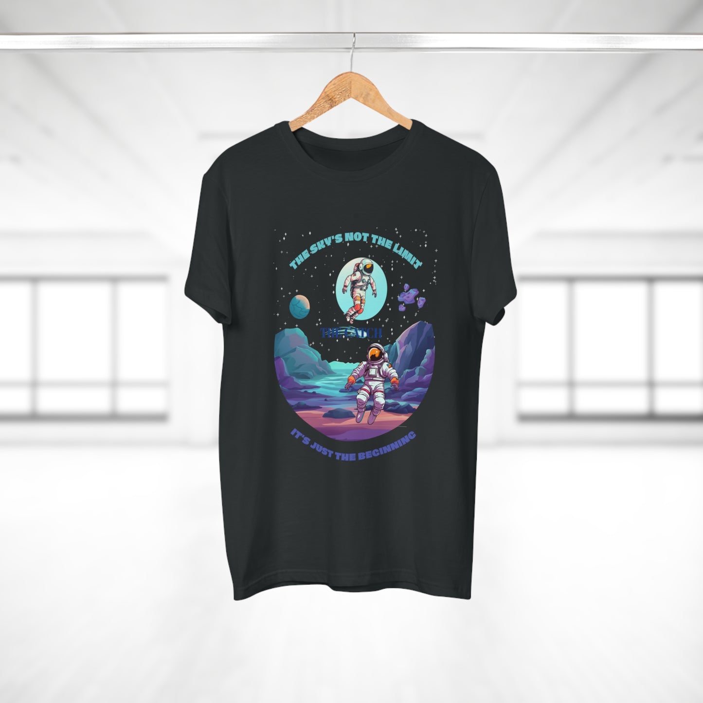 Astronaut Adventure Men's T-Shirt - 'The Sky's Not the Limit, It's Just the Beginning'