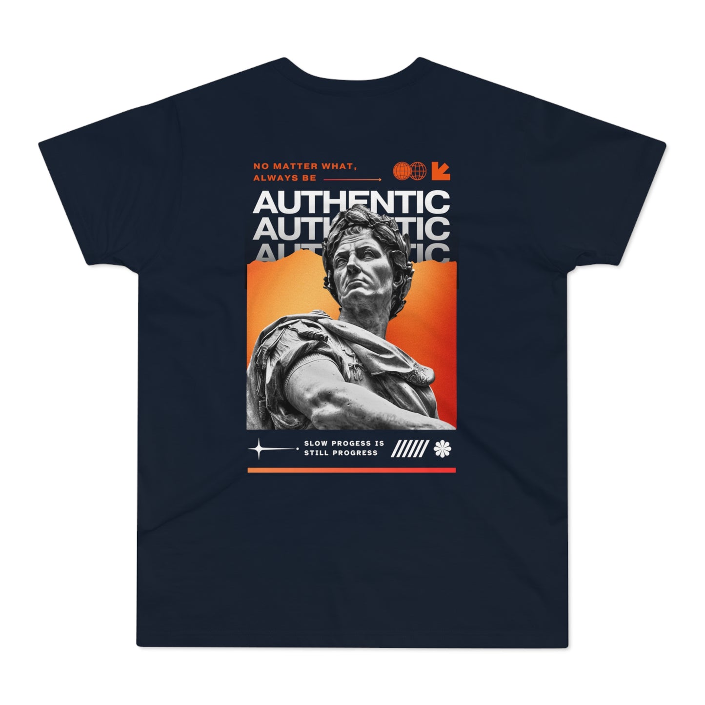 Men's Orange T-Shirt with 'The Catch' and Authentic Design - Perfect for Casual Wear & Gifts