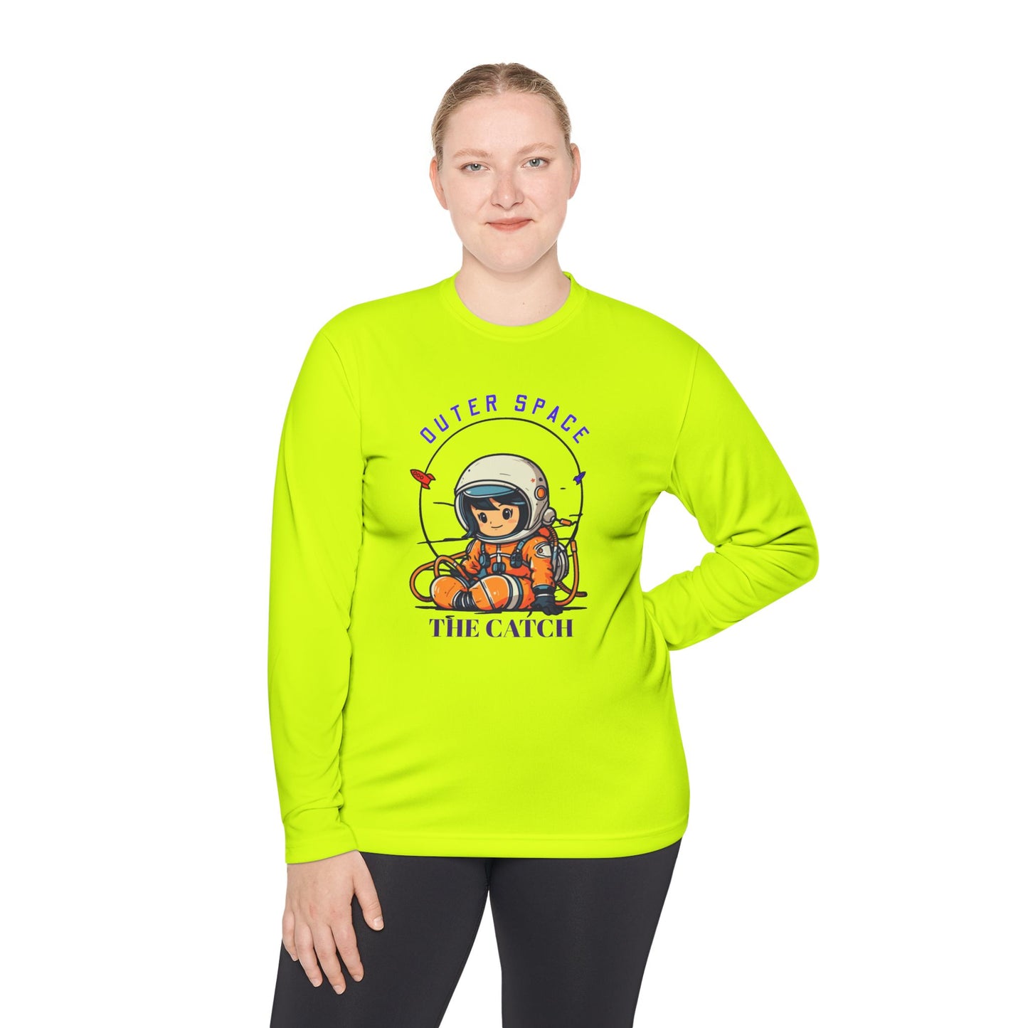 Outer Space Astronaut Lightweight Long Sleeve Tee
