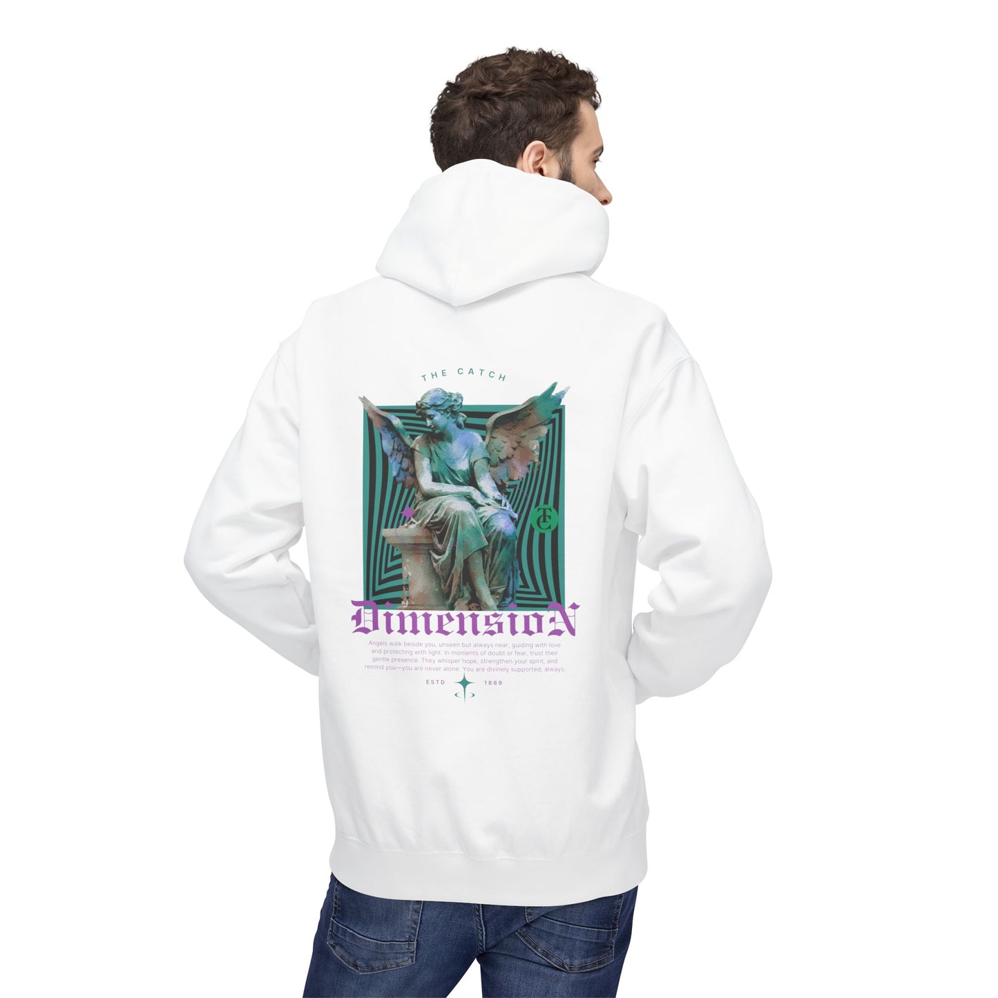 Cosmic Dimension Hoodie | Softstyle Fleece Wear, Unique Graphic Pullover, Gift for Astronomers, Casual Streetwear - THE CATCH