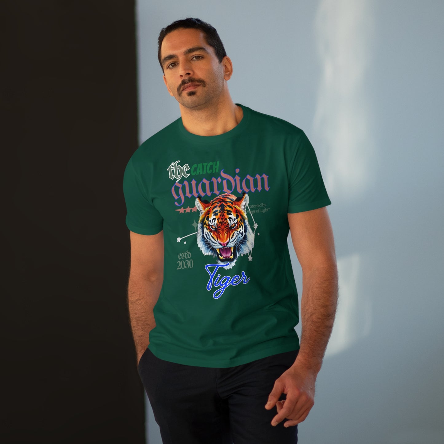 Men's Modern-fit Tiger Graphic Tee - The Catch Guardian 2030