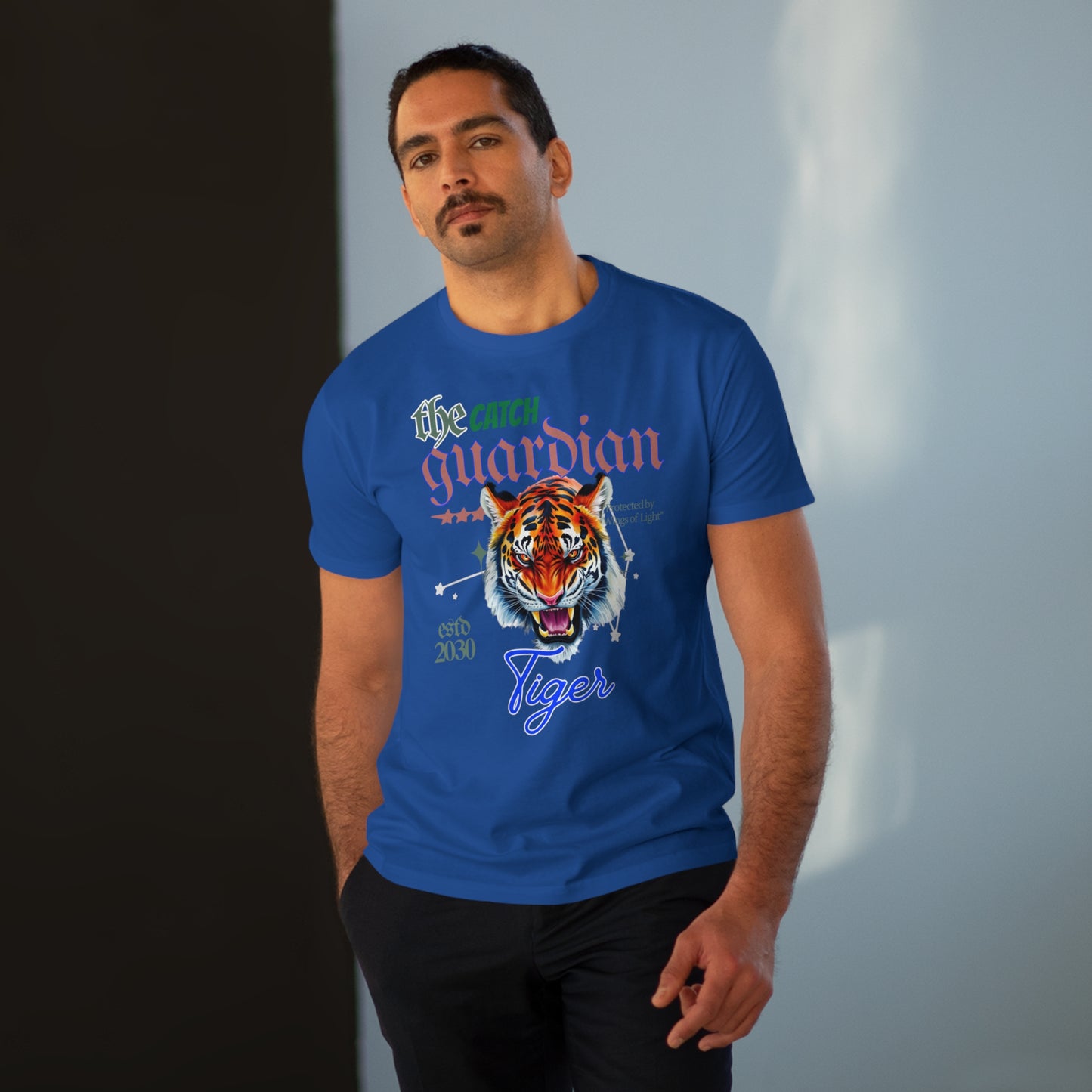 Men's Modern-fit Tiger Graphic Tee - The Catch Guardian 2030