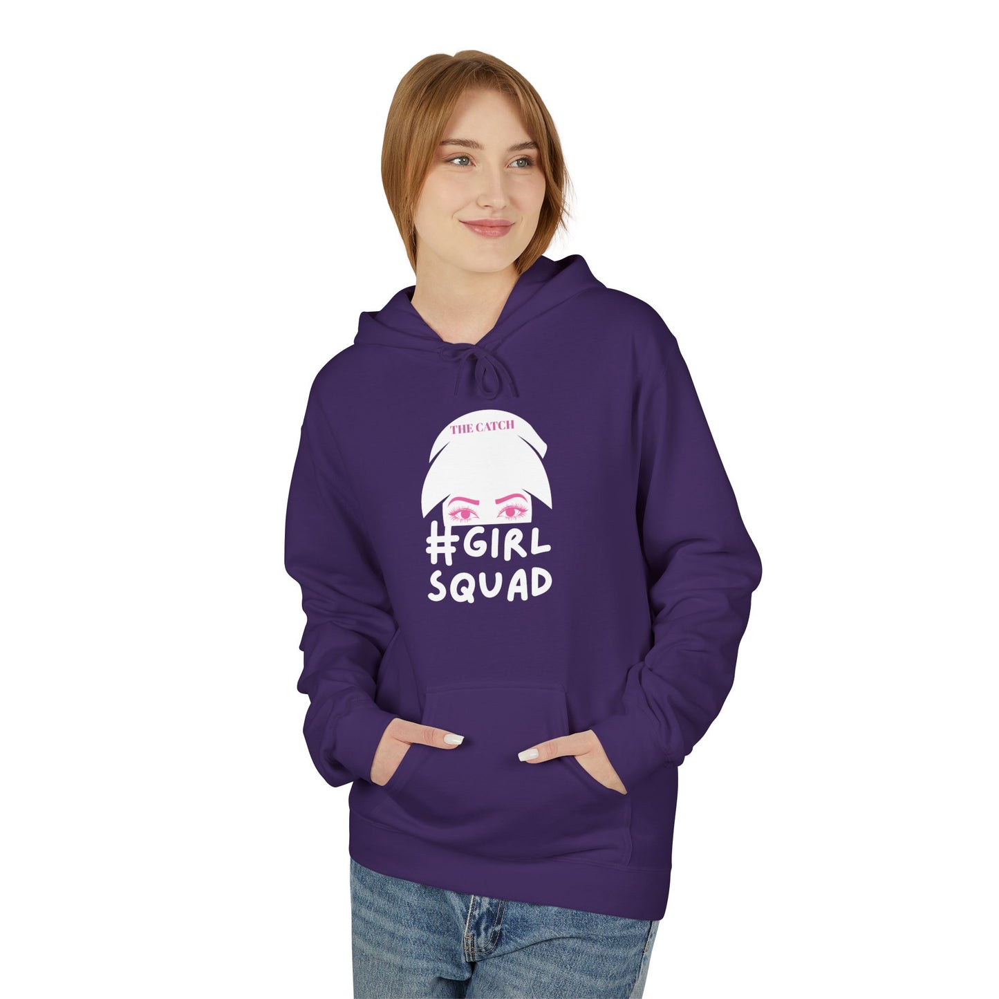 #GirlSquad Softstyle Fleece Hoodie – Perfect for Friends' Gatherings & Cozy Days