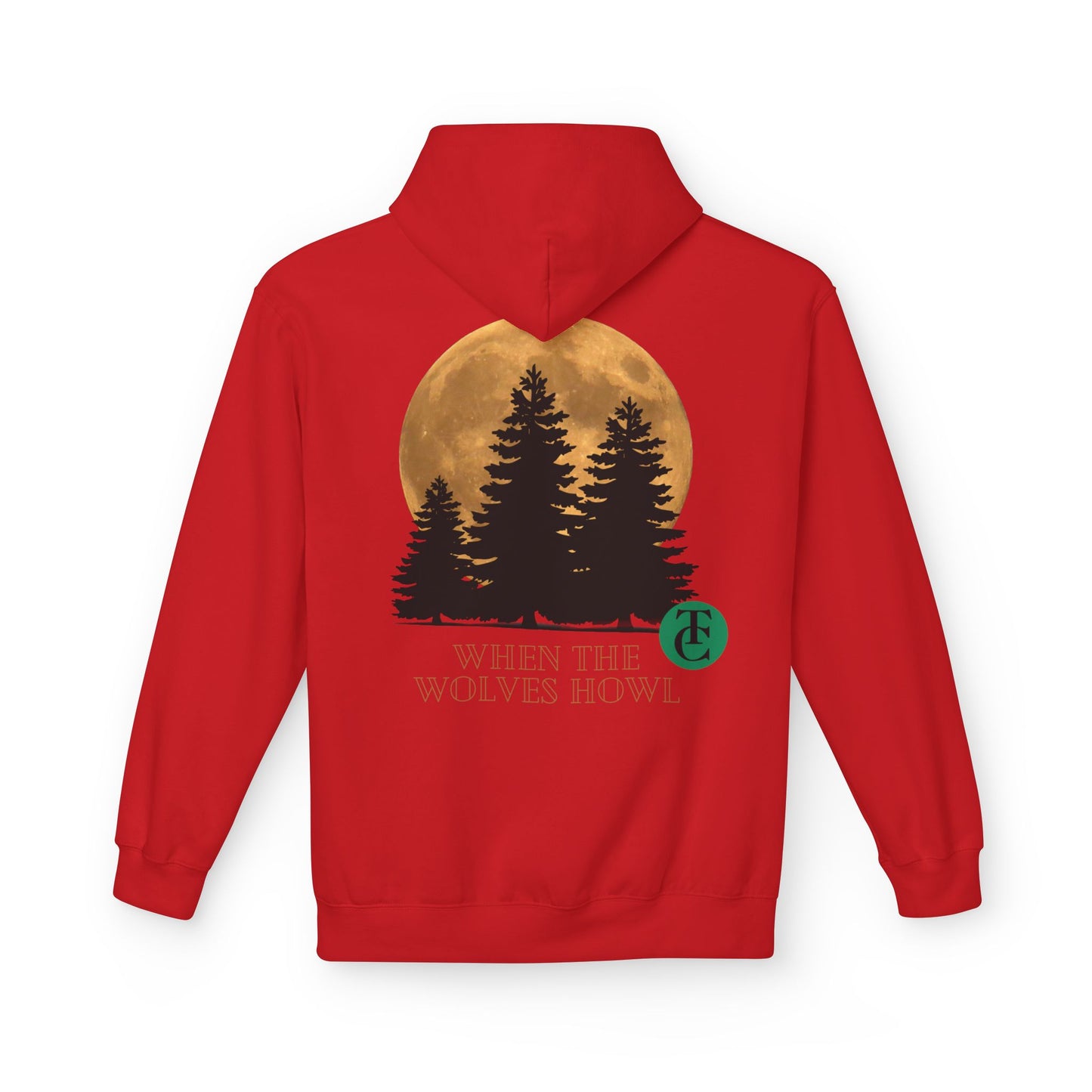 Midweight Softstyle Fleece Hoodie - 'When the Wolves Howl' Design