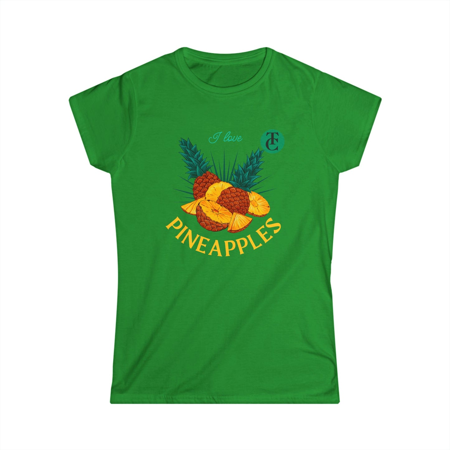 Pineapple Vibes Women's Tee, Tropical Shirt, Summer Outfit, Casual Wear, Gift for Fruit Lovers - THE CATCH