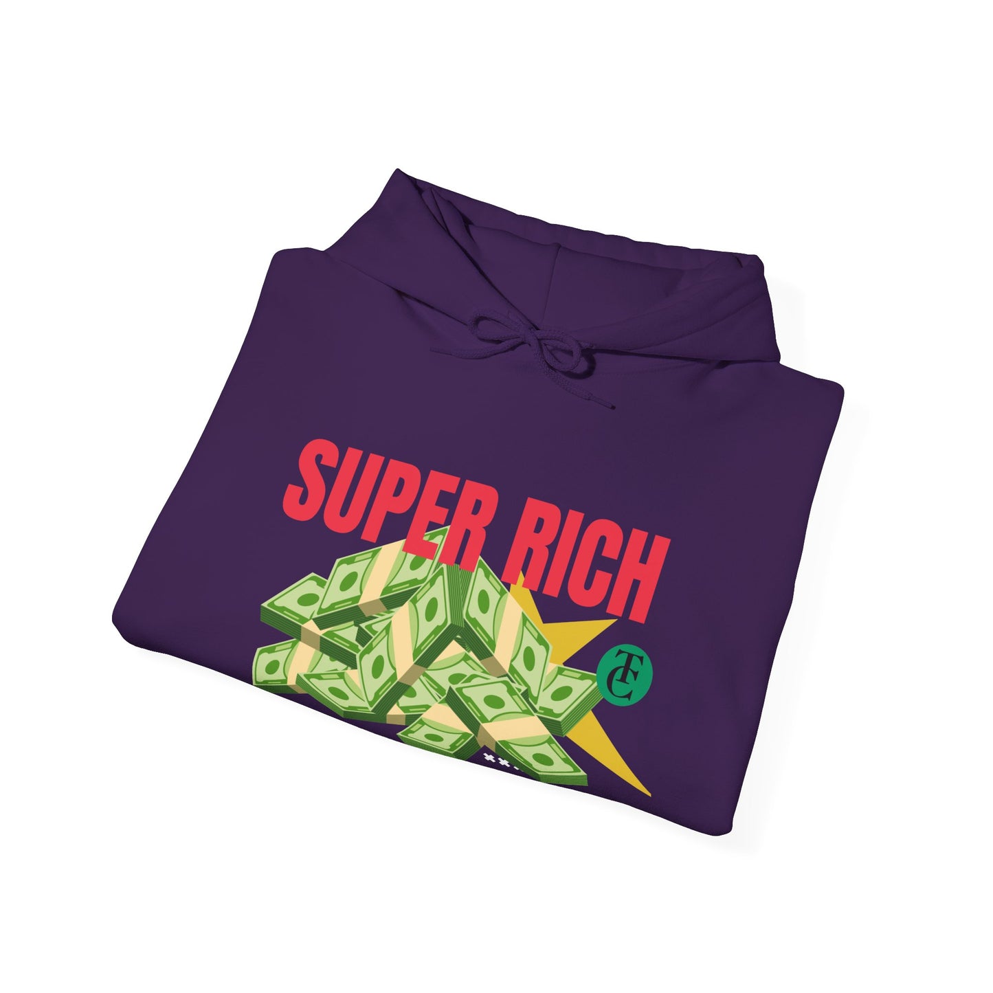 Super Rich Hoodie: Casual, Trendy Sweatshirt for Wealth Enthusiasts, Perfect Gift for Birthdays, Graduations, Holidays