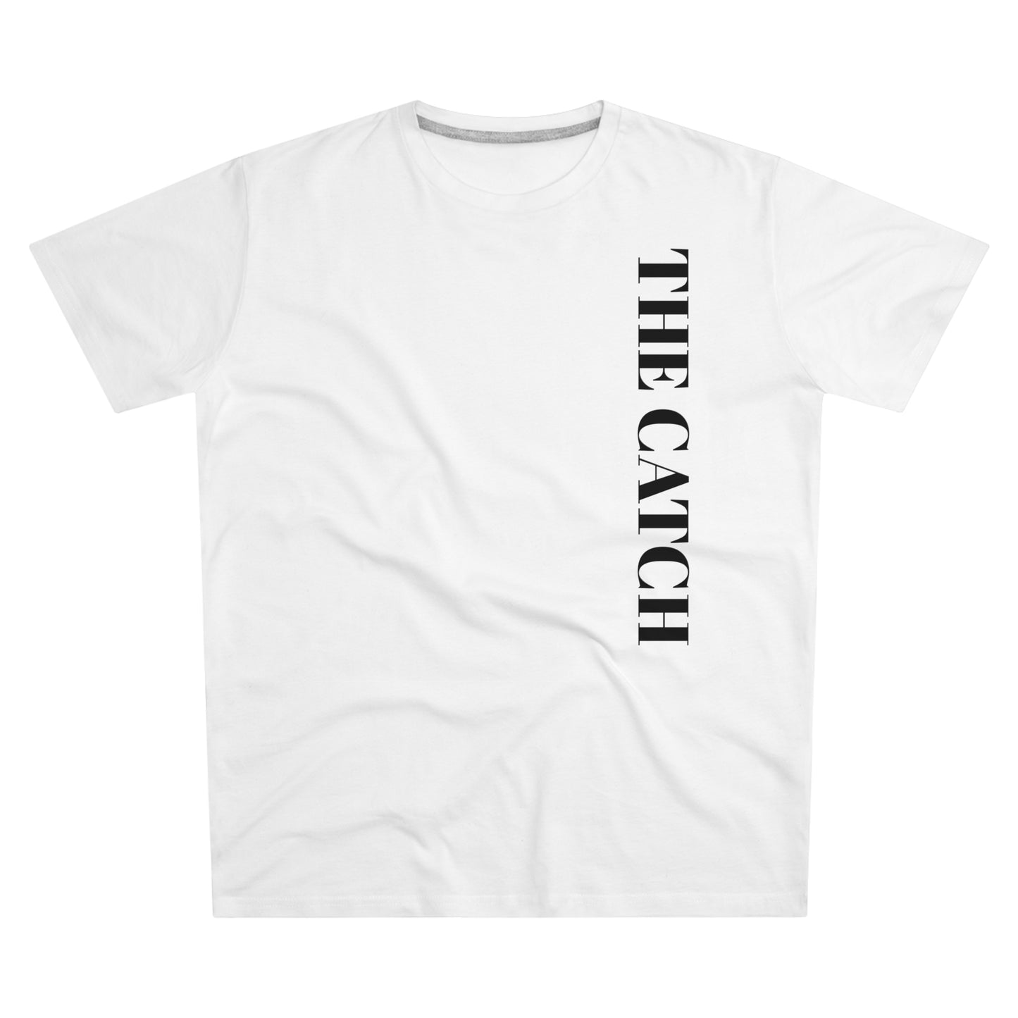 Urban Fashion Men's Modern-fit Tee - 'THE CATCH' Graphic Shirt for Trendsetters - THE CATCH