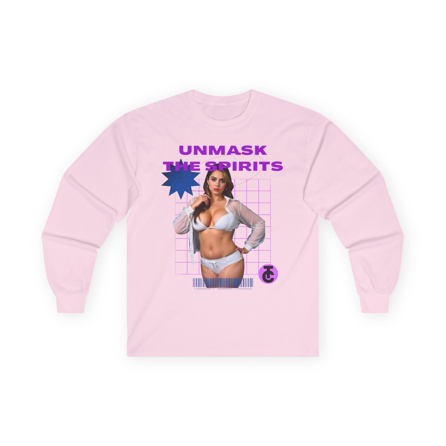 Long Sleeve Tee - 'Unmask the Spirits' Graphic - THE CATCH