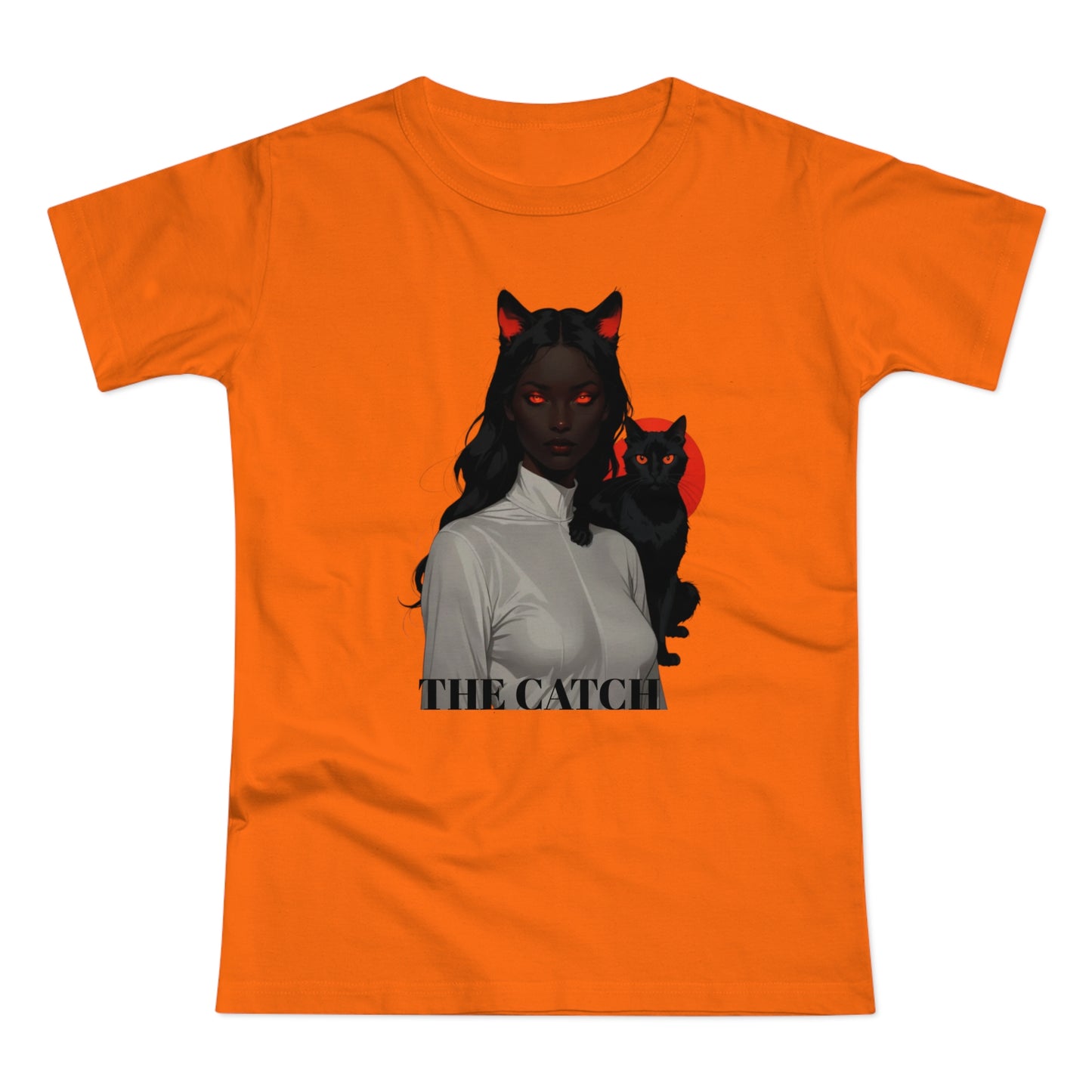 The Catch Women's T-Shirt - Stylish Cat-Themed Graphic Tee for Cat Lovers - THE CATCH