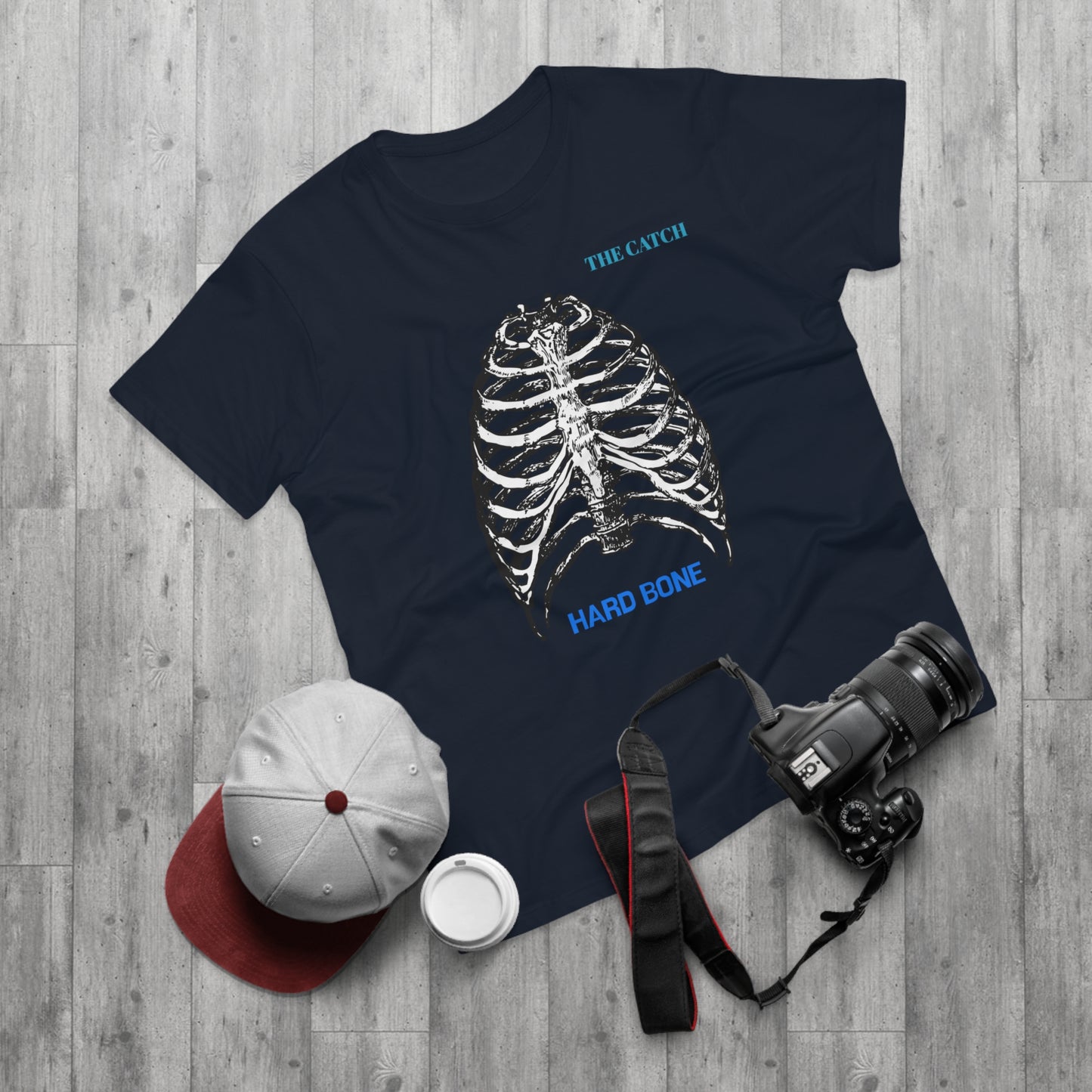 Men's Graphic T-Shirt - "Hard Bone" Rib Cage Design
