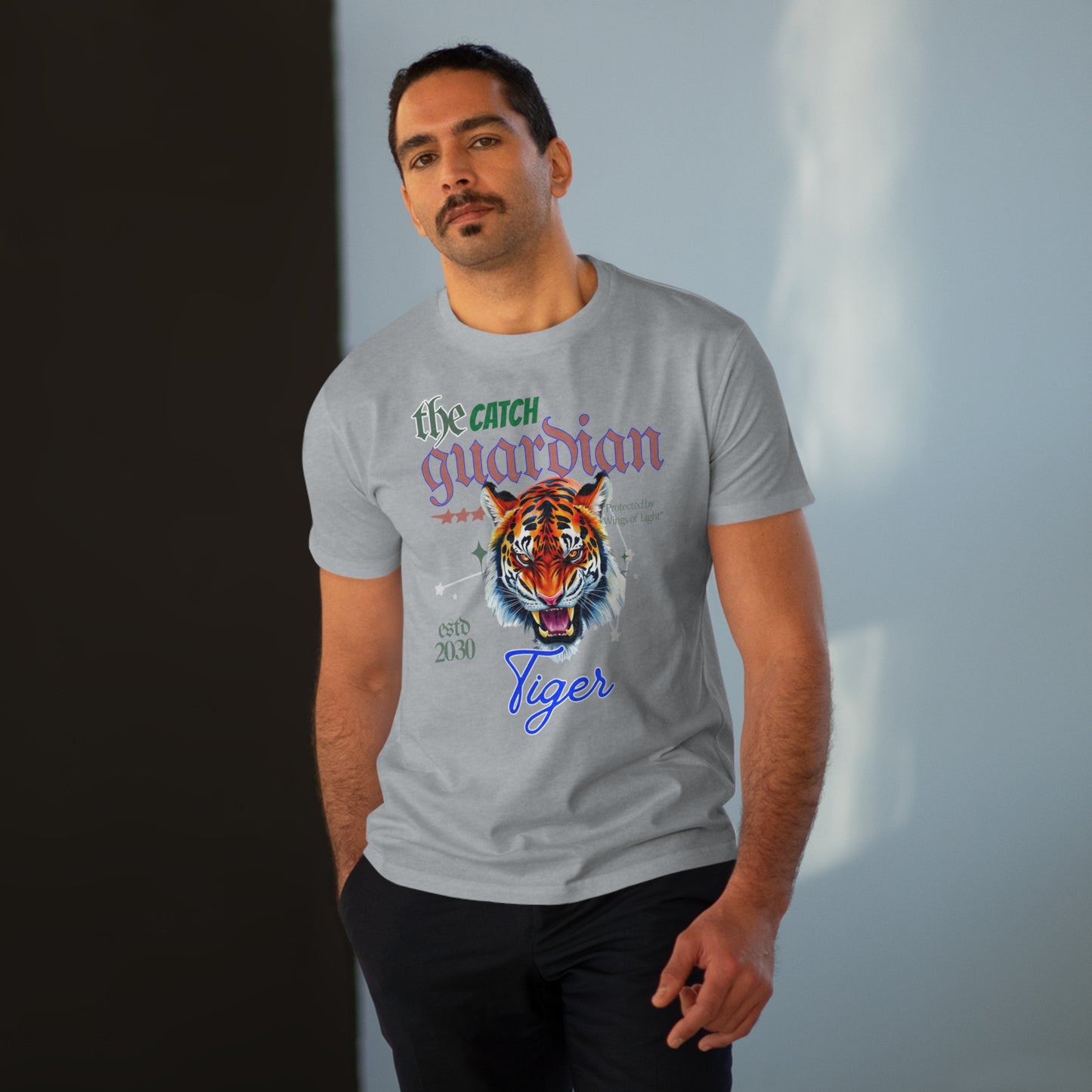 Men's Modern-fit Tiger Graphic Tee - The Catch Guardian 2030
