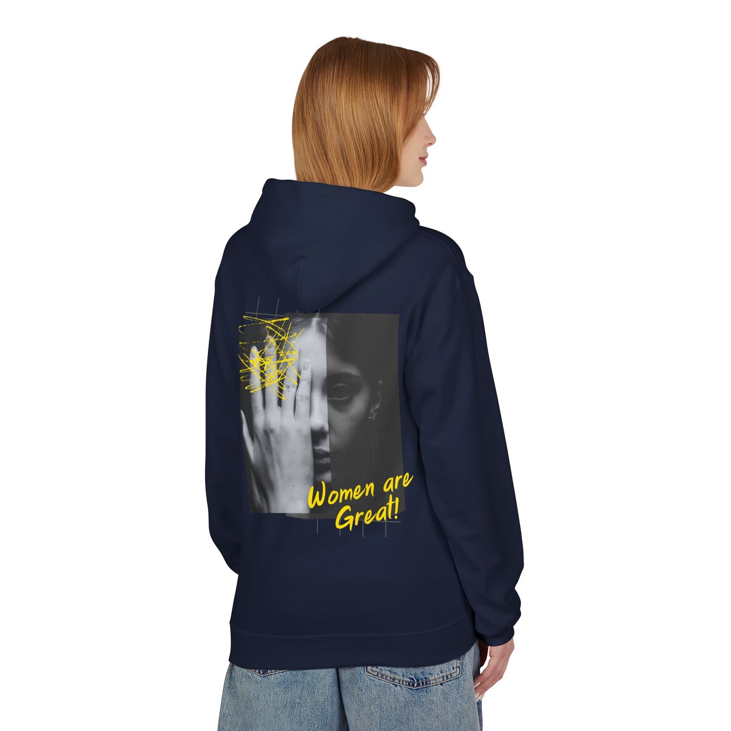Empowering Women's Fleece Hoodie - "Strong Women Don't Wilt, They Bloom"