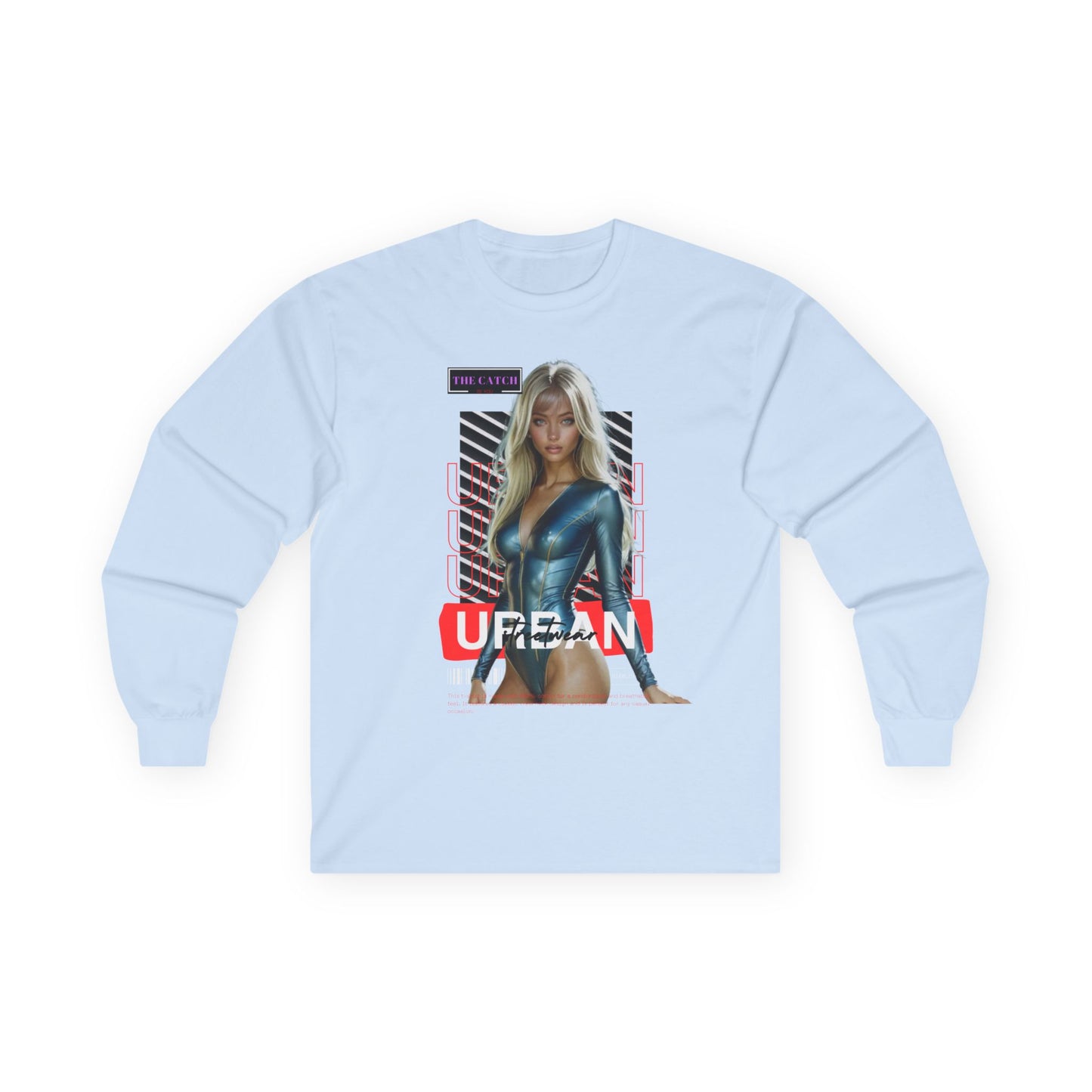 Urban Style Long Sleeve Tee - Trendy Fashion Graphic Shirt - THE CATCH