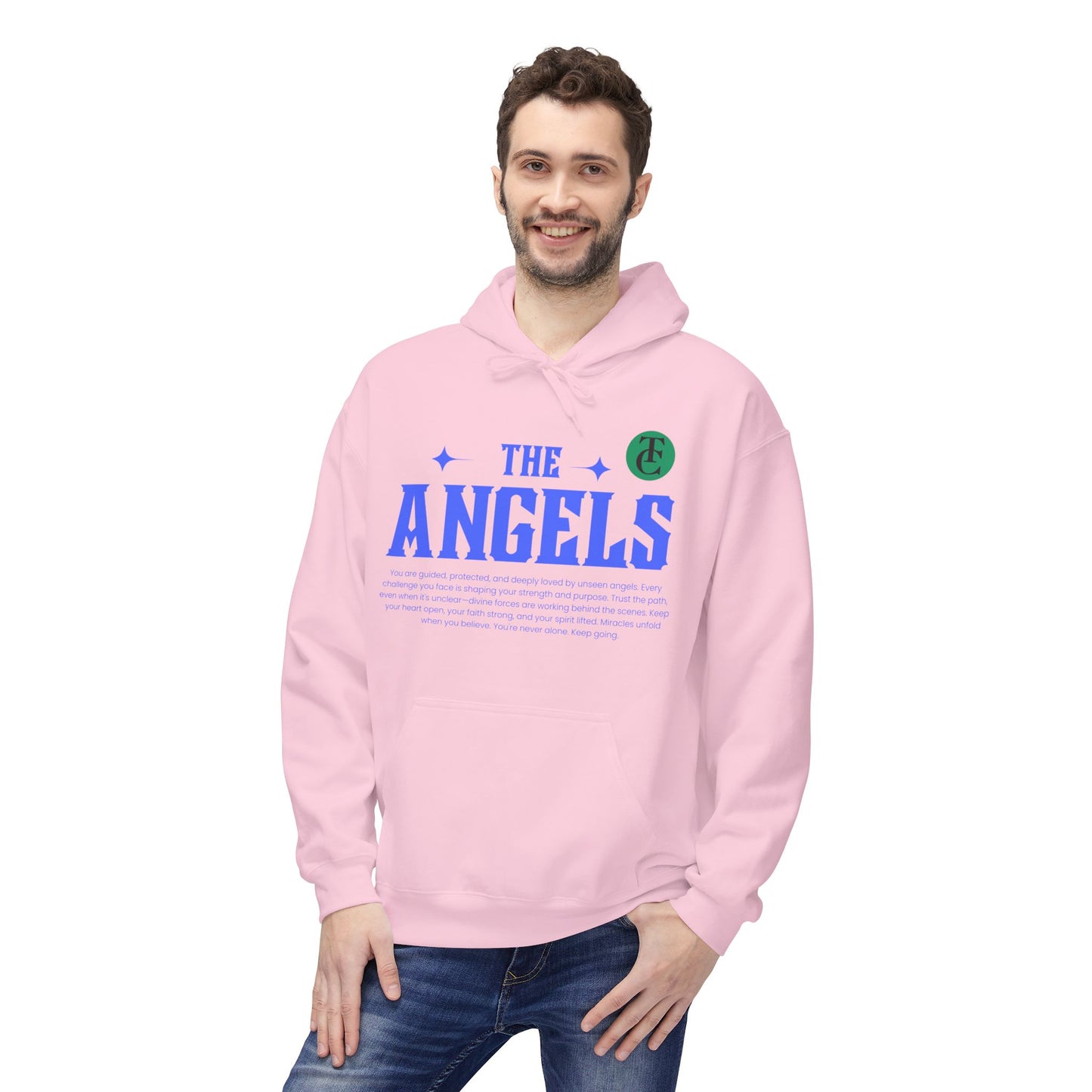 Angels Graphic Hoodie -Midweight Softstyle Fleece for Casual Comfort