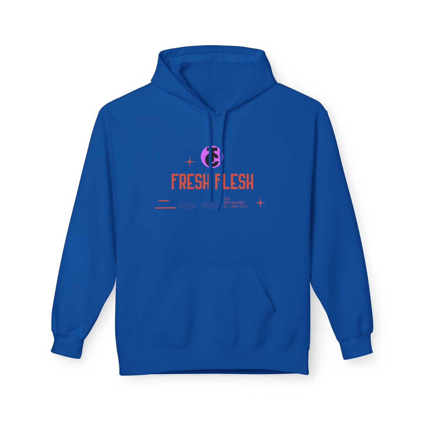 Fresh Flesh Graphic Hoodie for Trendsetters Midweight Fleece Sweatshirt - THE CATCH