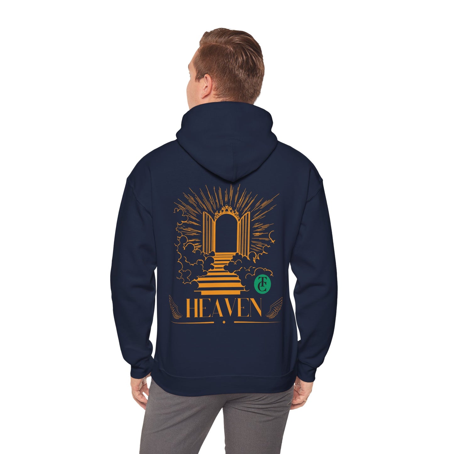 Heavenly Black Hoodie, Cozy Sweatshirt for All Seasons, Gift for Friends, Comfortable Layering, Casual Streetwear - THE CATCH