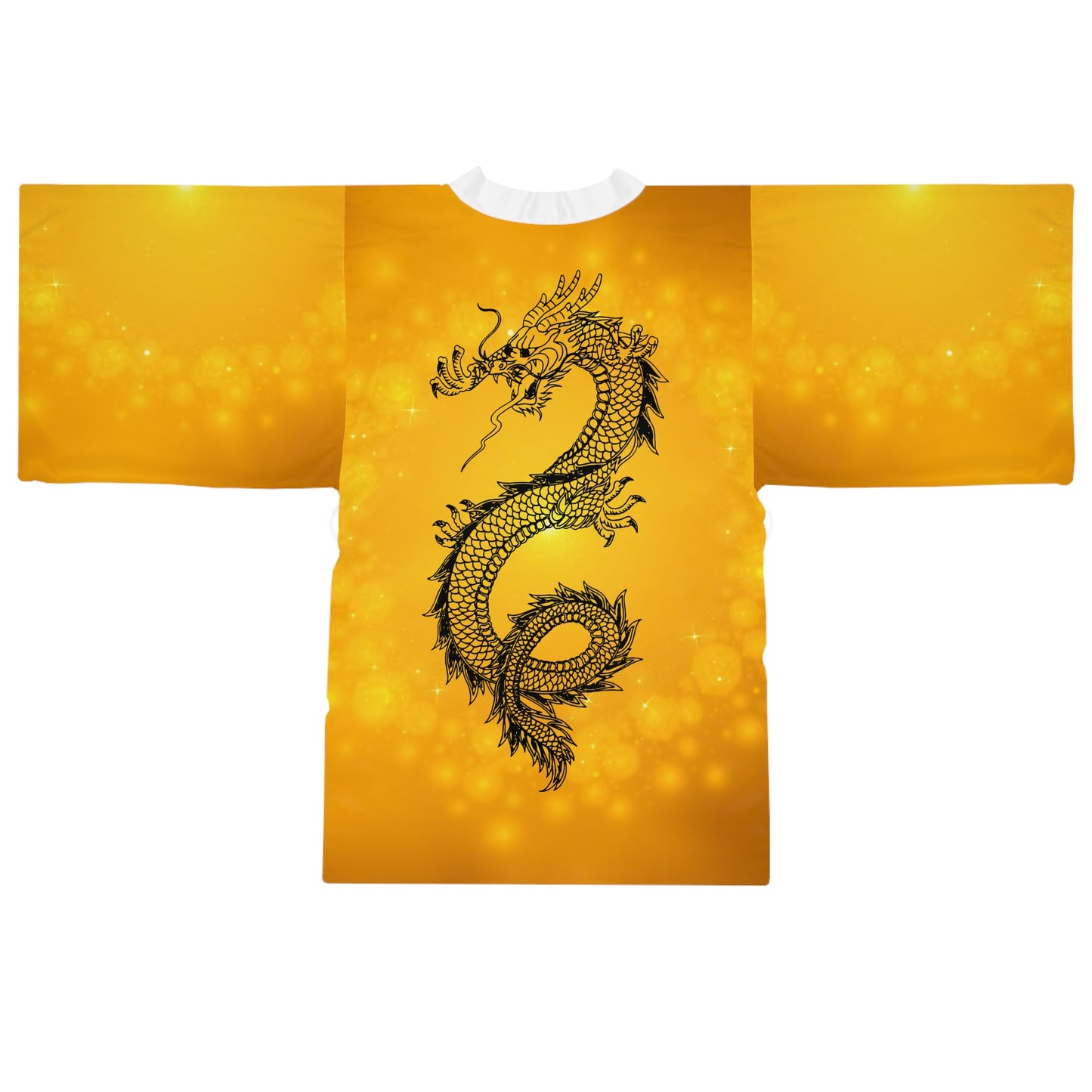 Radiant Dragon Long Sleeve Kimono Robe, Bright Lounge Wear, Festive Gift for Celebrations, Cozy Relaxation Wear, Unique Homewear - THE CATCH
