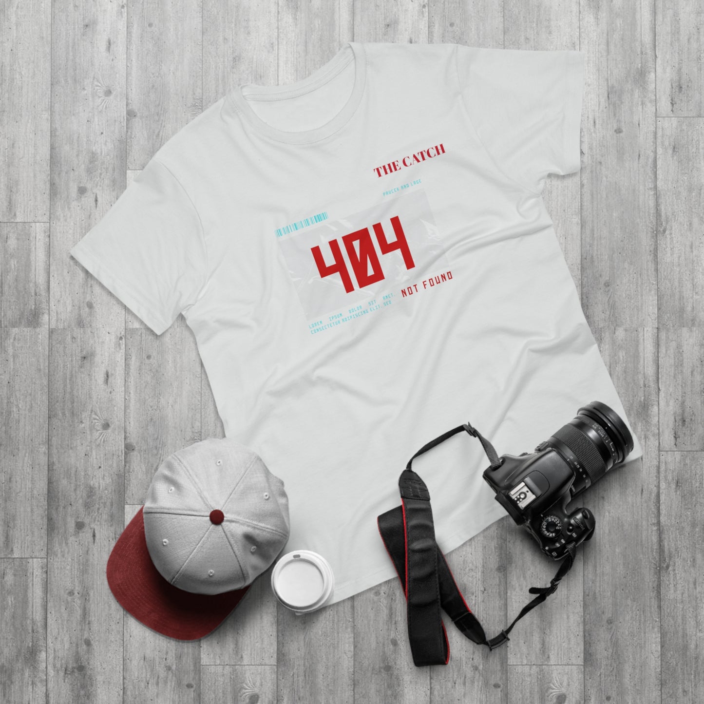404 Not Found Graphic T-Shirt for Men - Casual Retro Tee