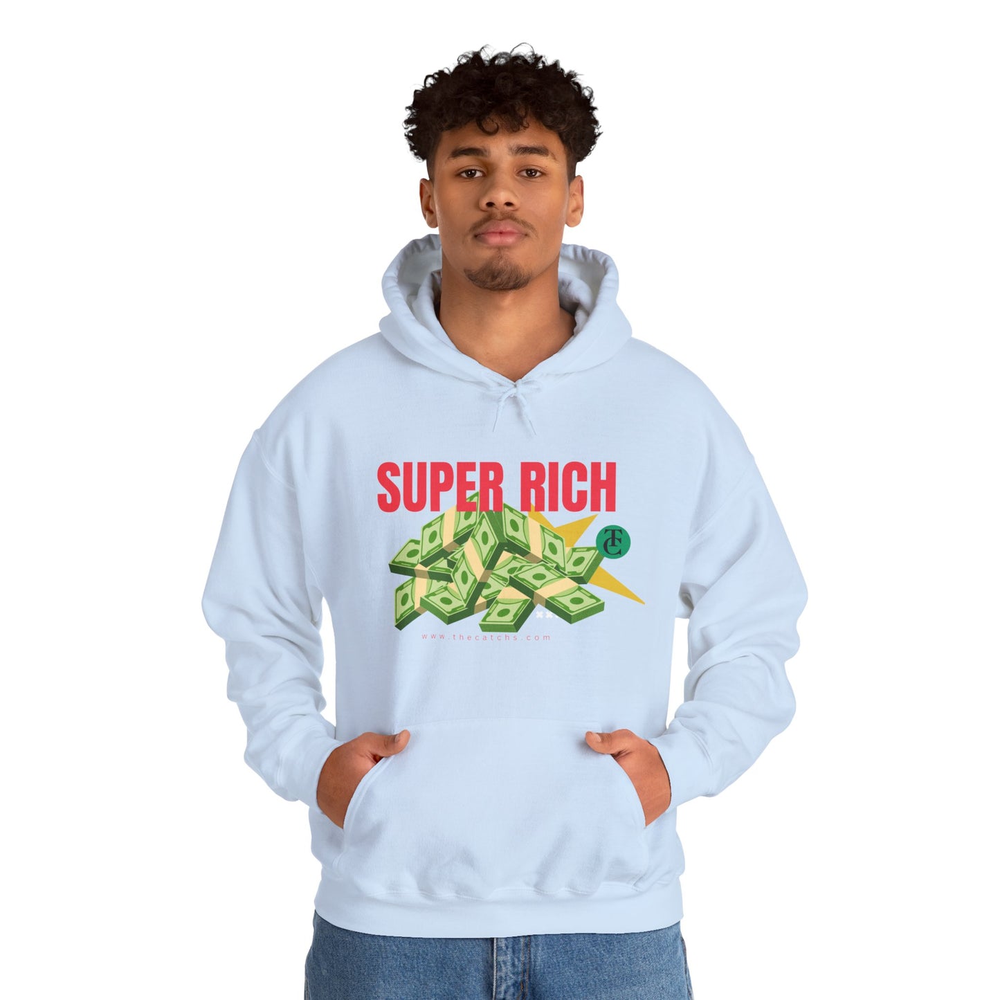 Super Rich Hoodie: Casual, Trendy Sweatshirt for Wealth Enthusiasts, Perfect Gift for Birthdays, Graduations, Holidays