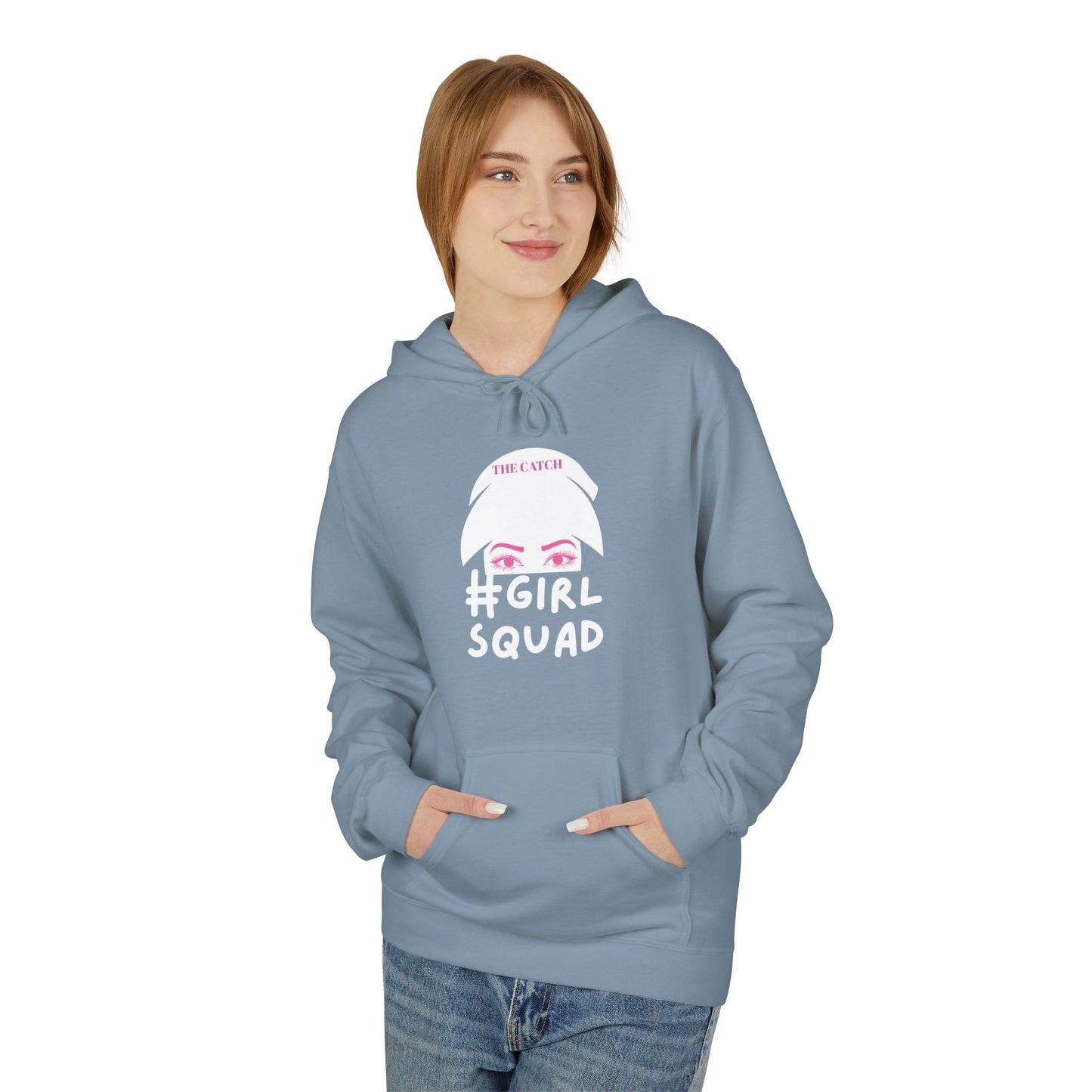 #GirlSquad Softstyle Fleece Hoodie – Perfect for Friends' Gatherings & Cozy Days